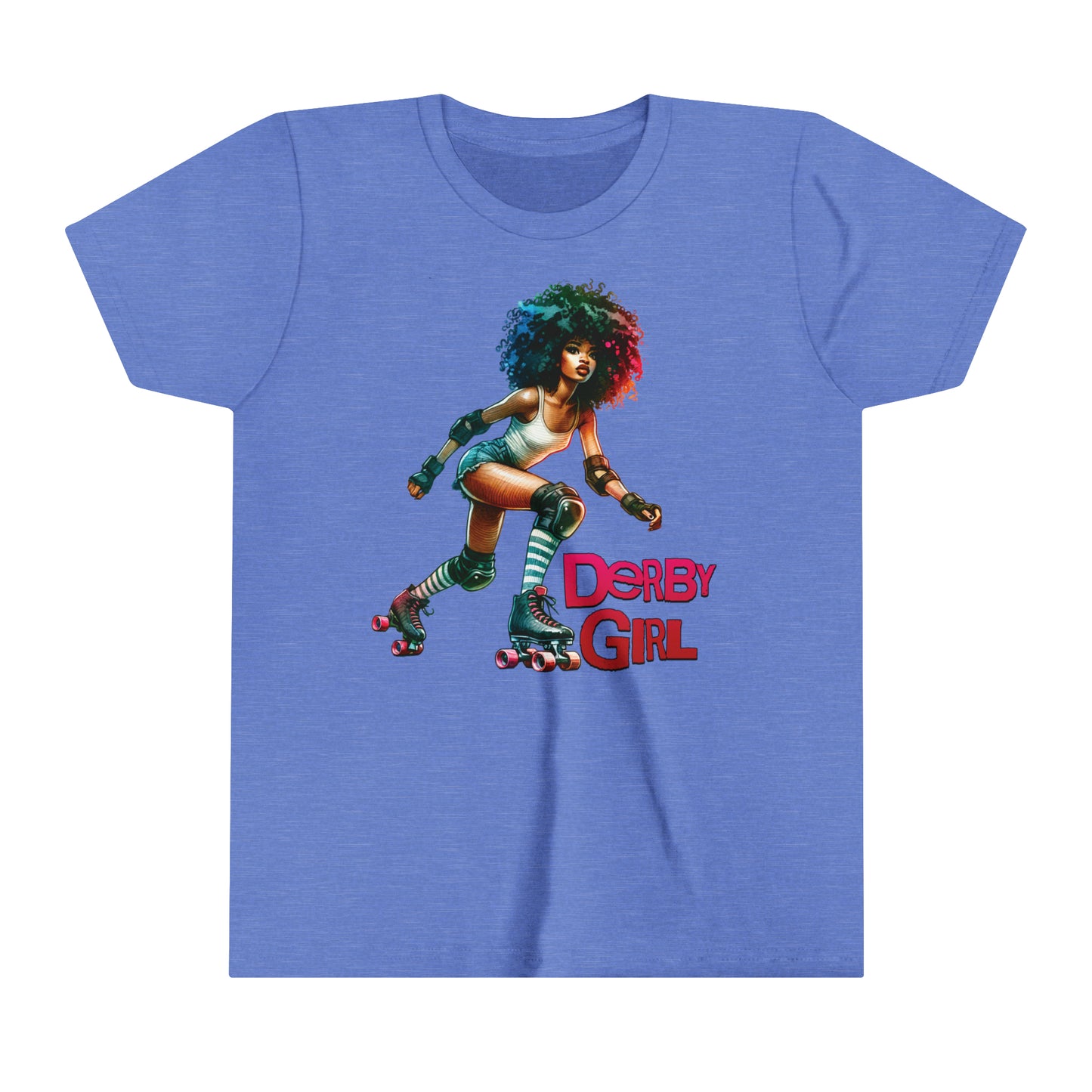 Vibrant, Bold, Derby Girl Graphic T-Shirt for Kids
