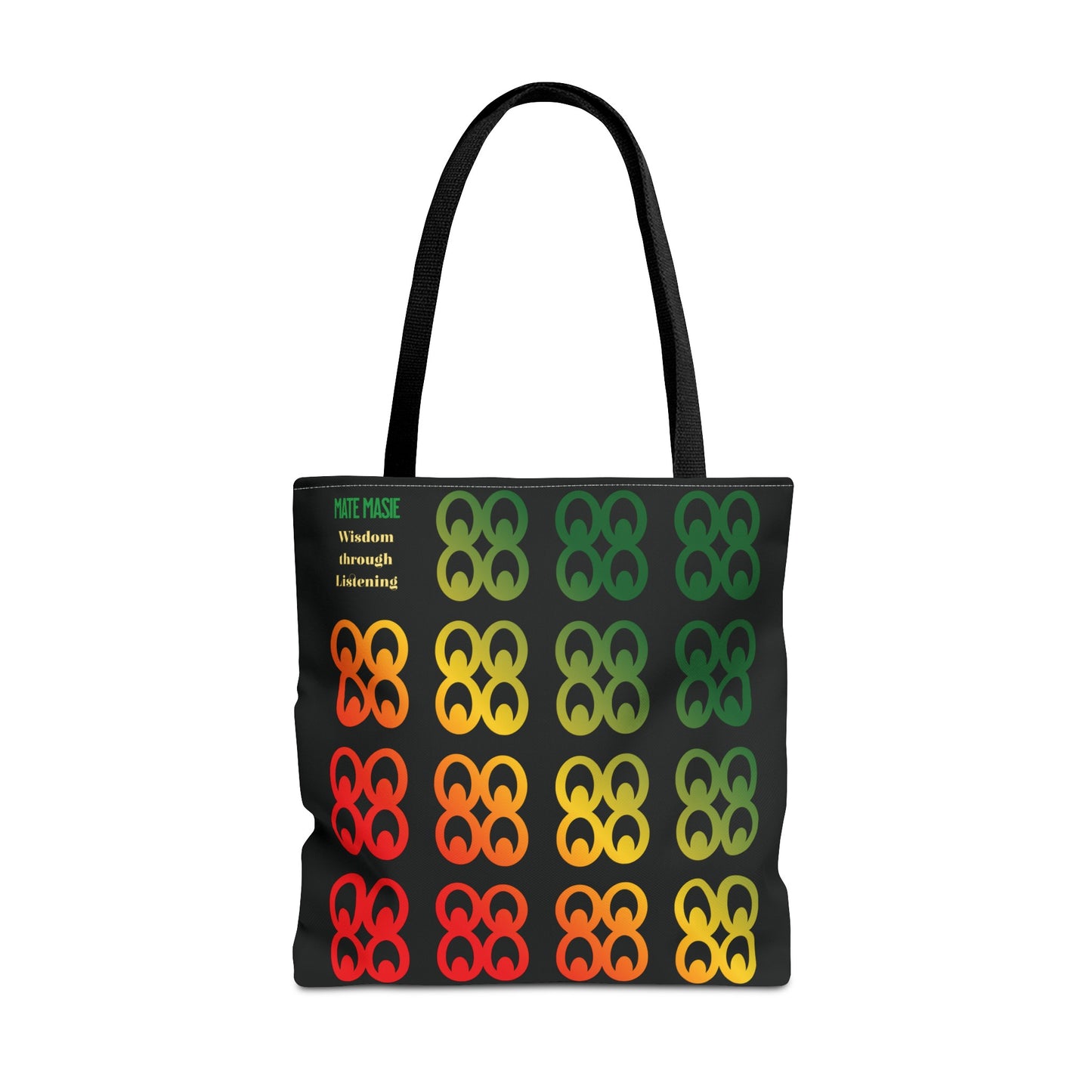 Afrocentric Tote Bag with the African symbol for Wisdom and Knowledge.