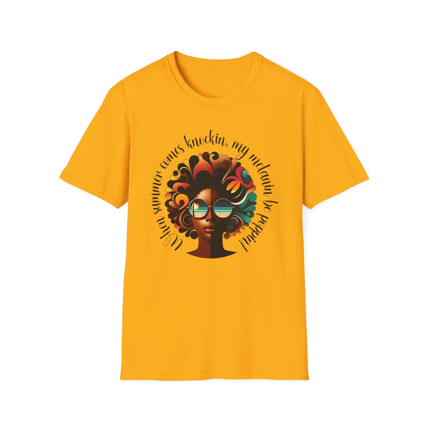 Summer T-Shirt for Women Poppin’ that Melanin