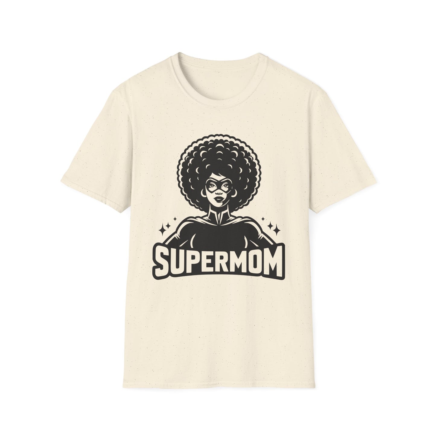 Bold Graphic T-shirt of Strong Black Supermom. Positive, Powerful Tee.