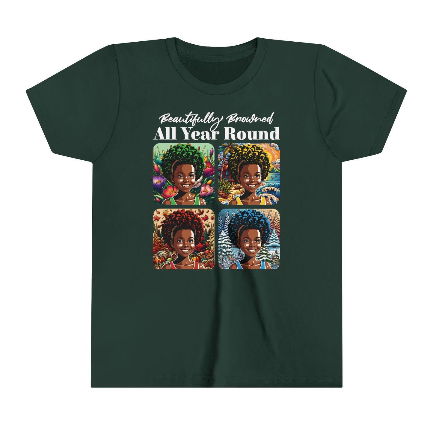 Kids Summer T-Shirt. Beautifully Browned All Year Round
