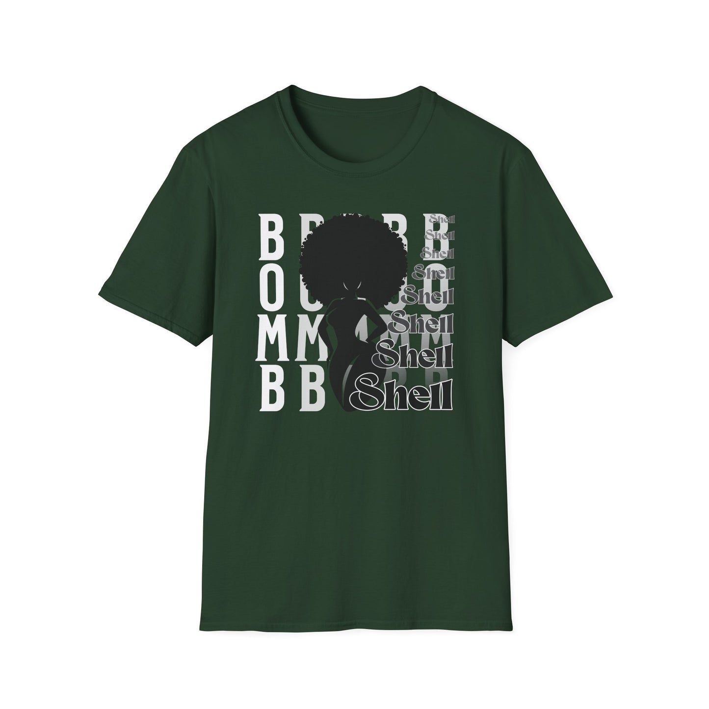 Bombshell! Positive, Self Love Graphic T-Shirt for you Curvy, Melanated, Beauties