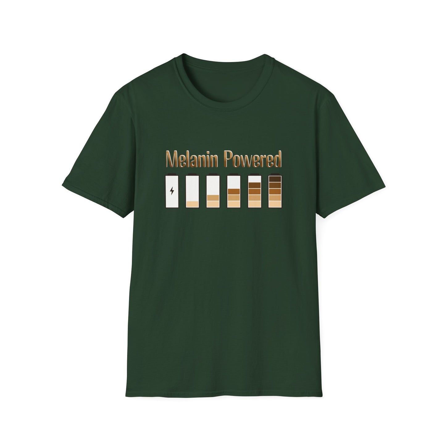 Graphic T-Shirt Showing the Power of Melanin for Black Women