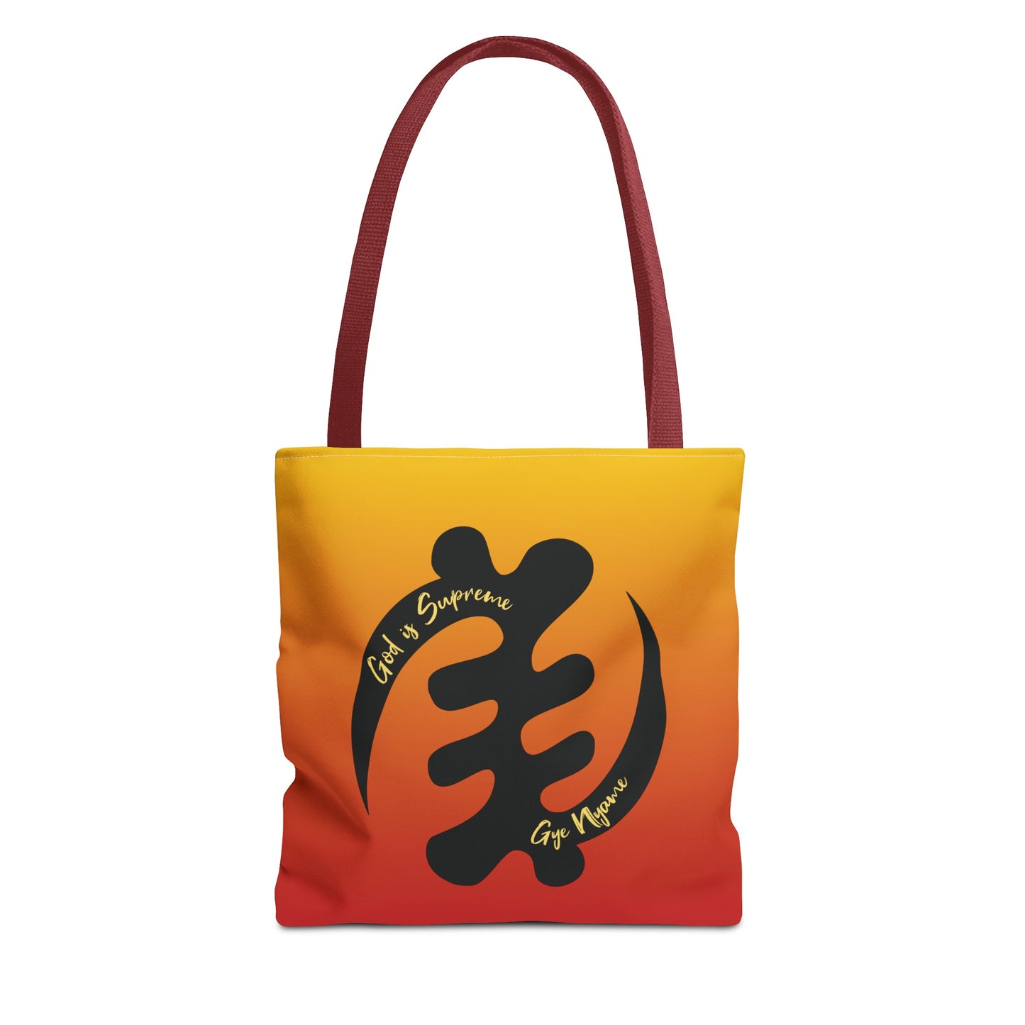 Afrocentric Tote Bag with the African Symbol for God is Supreme.