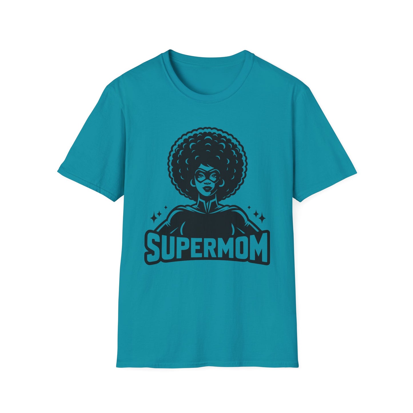 Bold Graphic T-shirt of Strong Black Supermom. Positive, Powerful Tee.