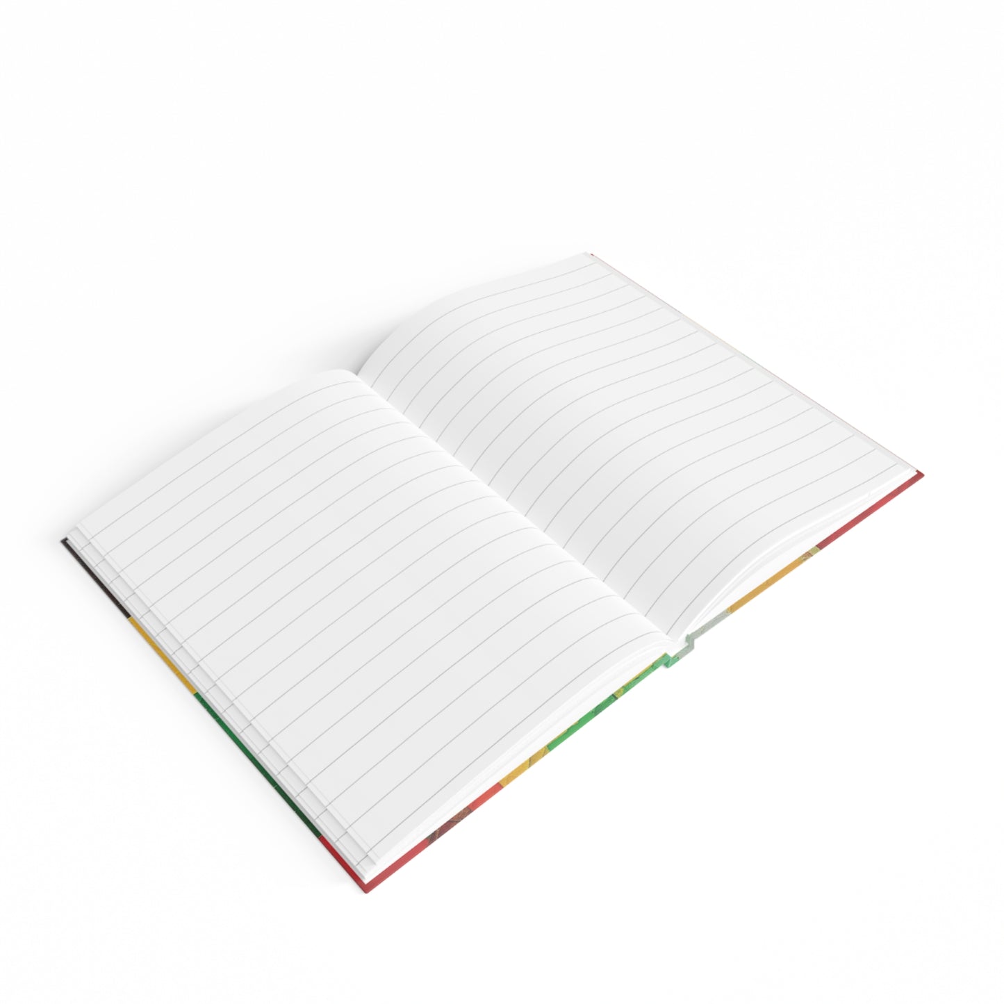 Hardcover, Personalized, Blank Ruled Notebook with Adinkra Symbol for Creativity