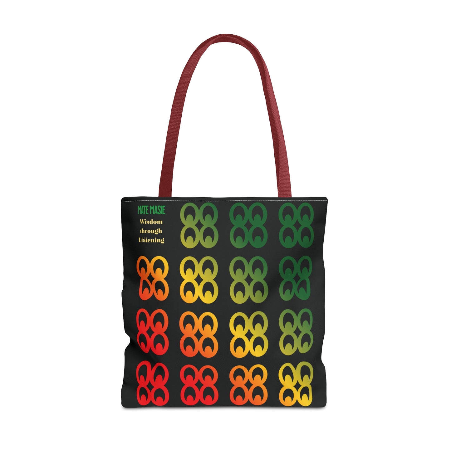 Afrocentric Tote Bag with the African symbol for Wisdom and Knowledge.