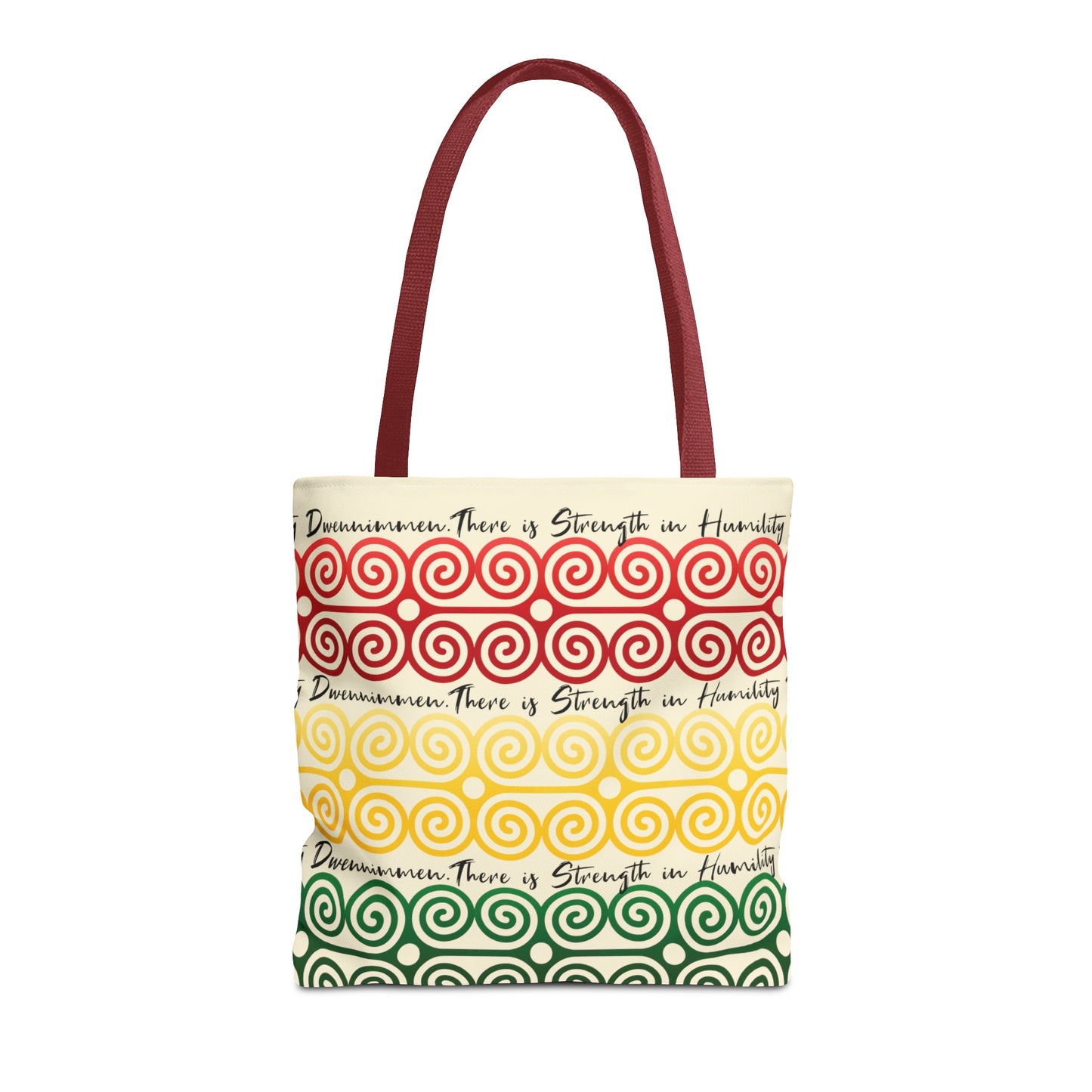 Afrocentric Tote Bag with the African symbol for Humility and Strength