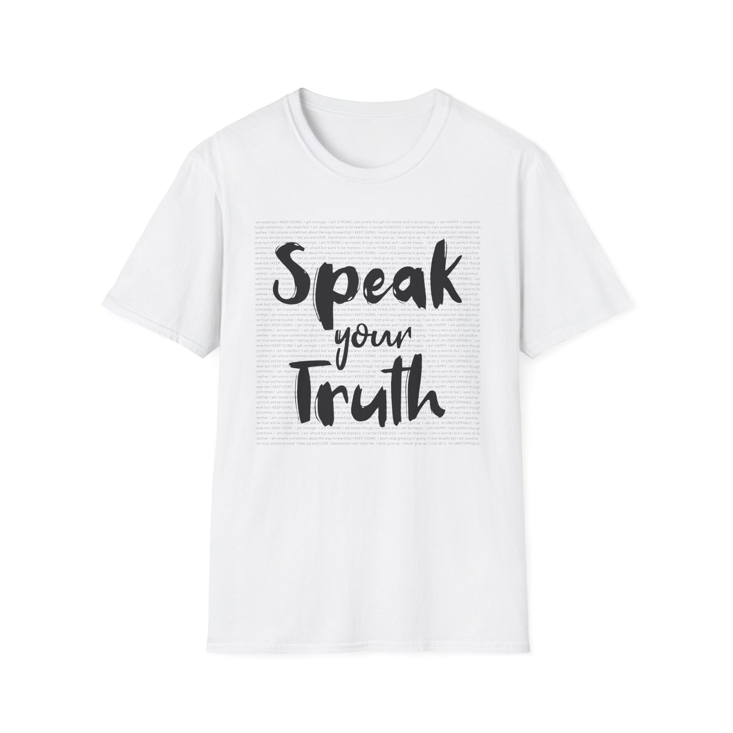 Speak Your Truth T-shirt. Positive Powerful Words for Self Empowerment