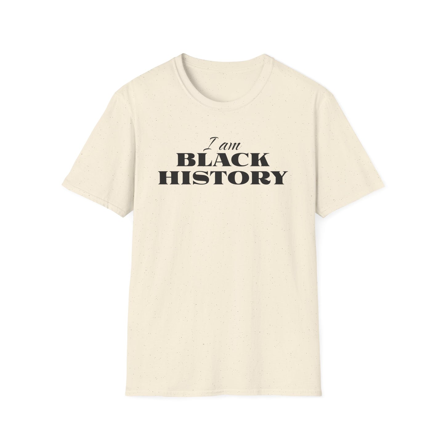 Black History Month Minimal Text T-Shirt. I am Black History.