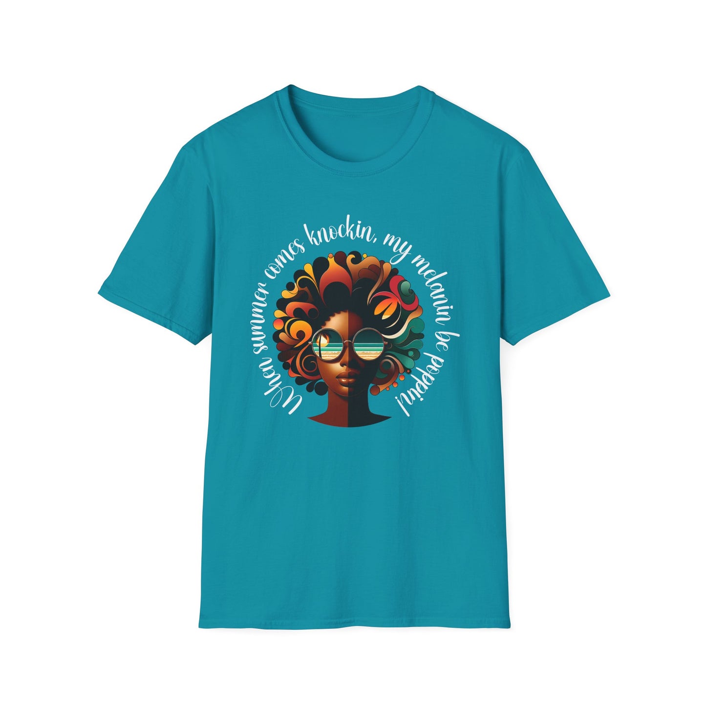 Summer T-Shirt for Women Poppin’ that Melanin