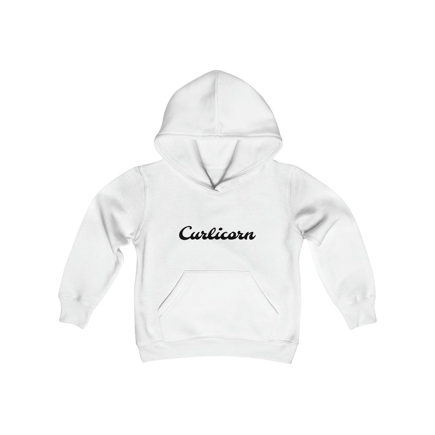 Curly Girl Magic Kids Hoodie with a Super Cute Unicorn with Sweet Curly Hair