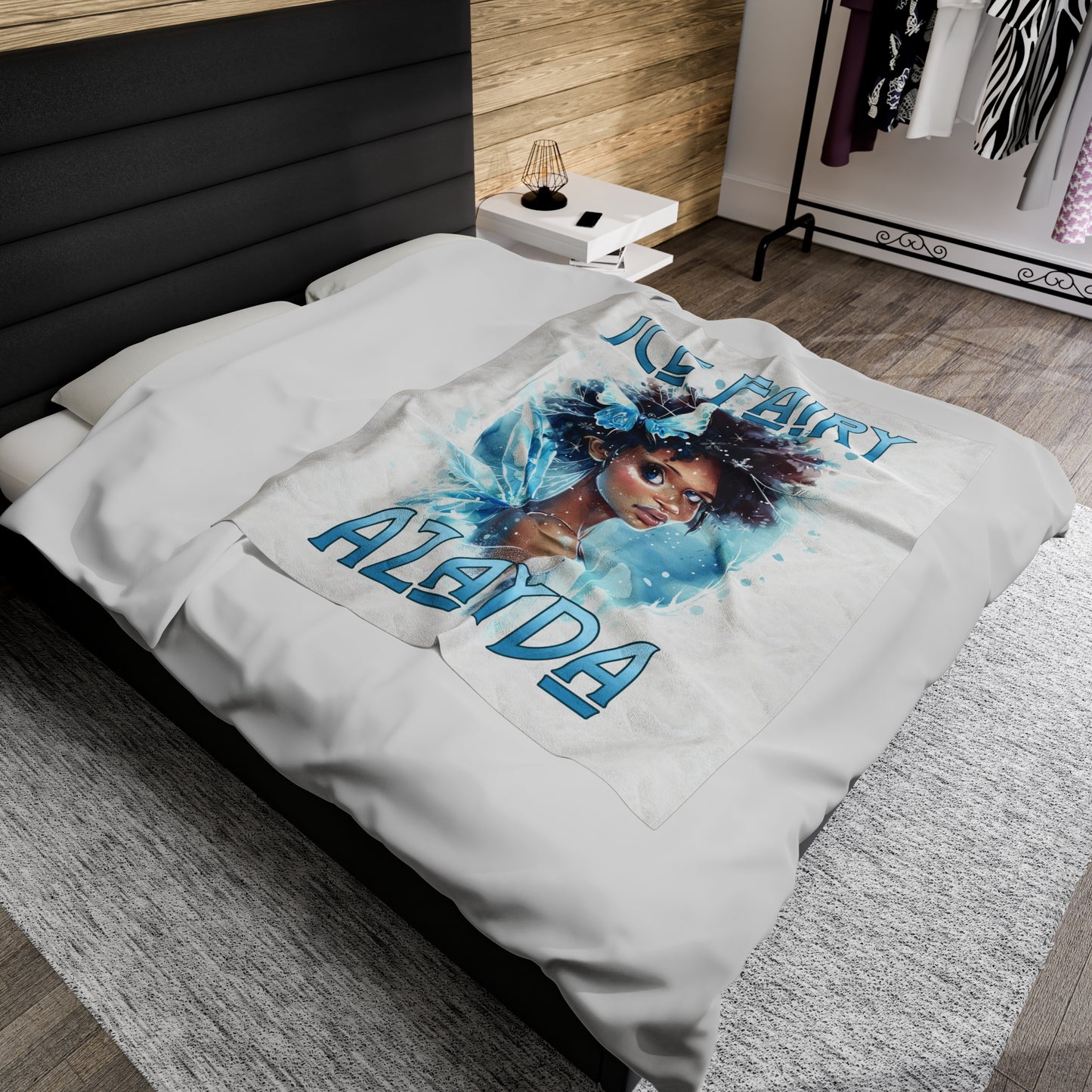 Personalized, Velveteen Microfiber, Ice Fairy Blanket for Our Brown Skinned Beauties.