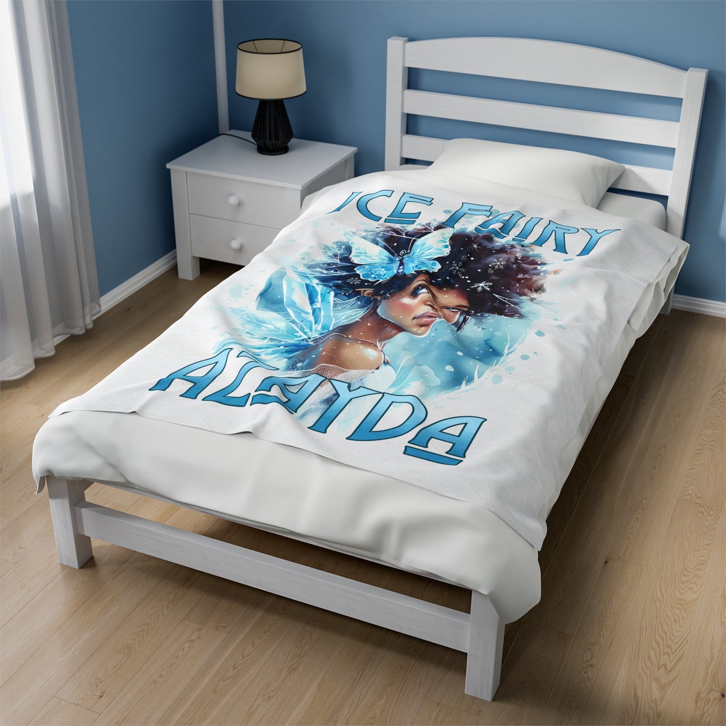 Personalized, Velveteen Microfiber, Ice Fairy Blanket for Our Brown Skinned Beauties.