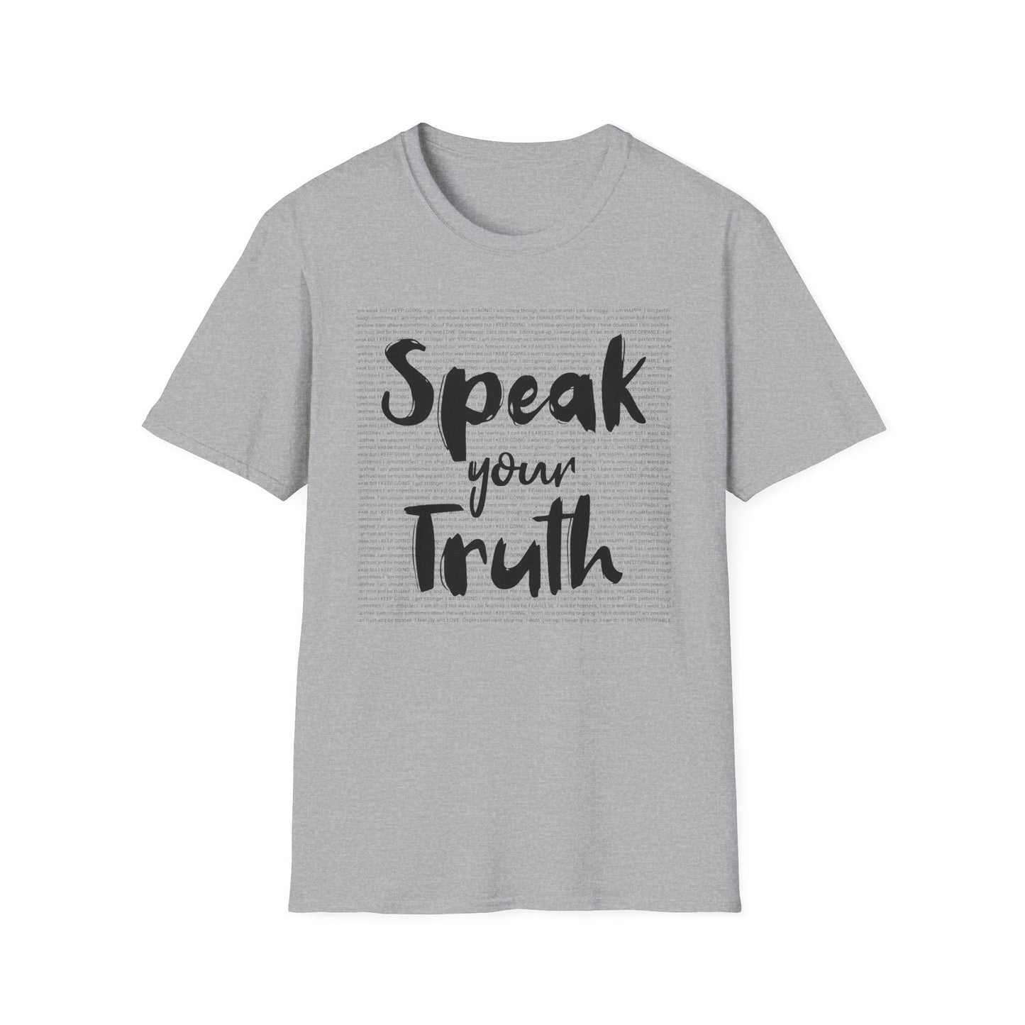 Speak Your Truth T-shirt. Positive Powerful Words for Self Empowerment