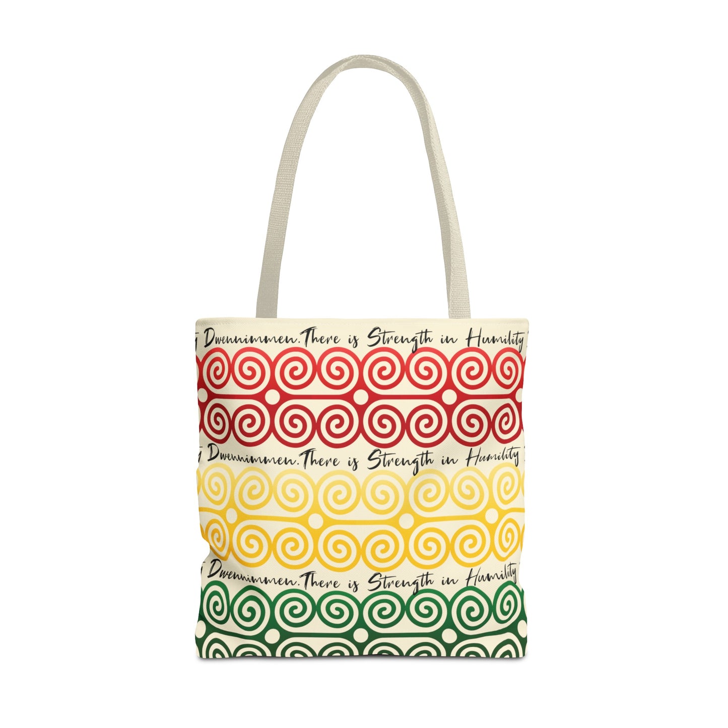 Afrocentric Tote Bag with the African symbol for Humility and Strength