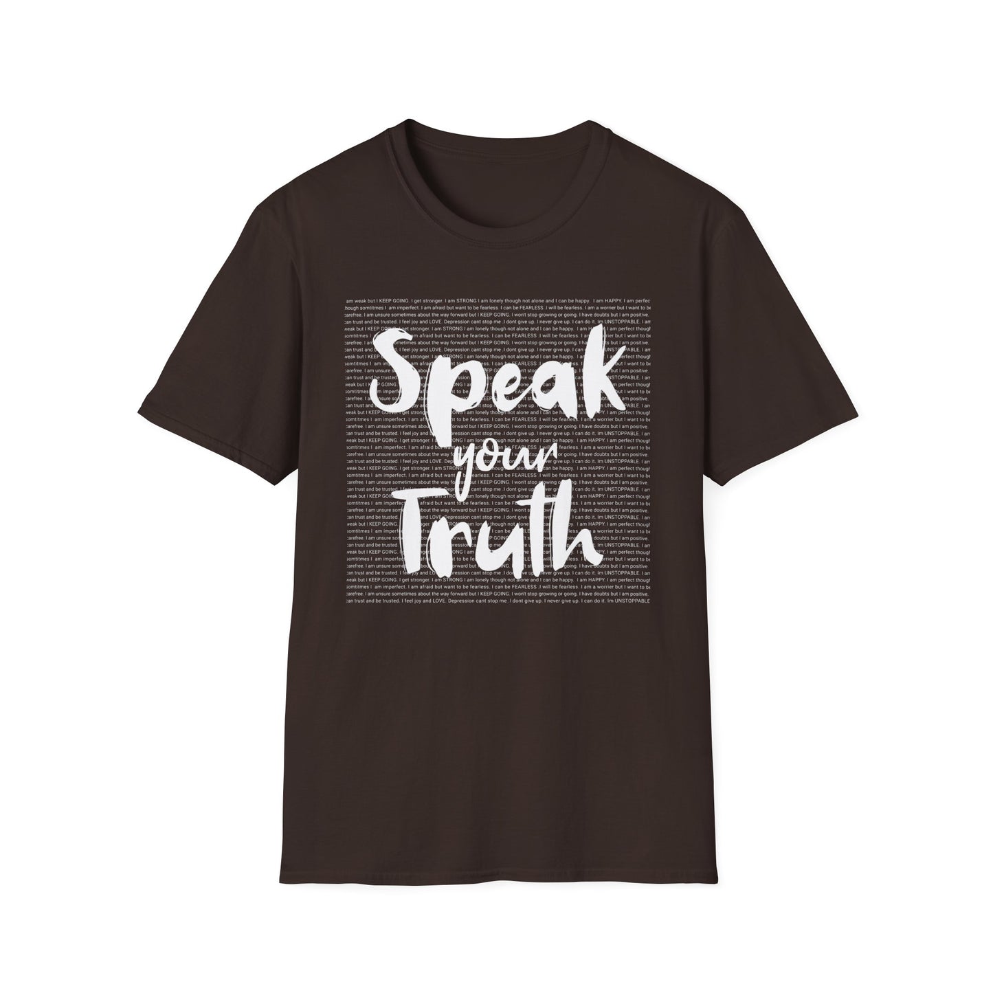 Speak Your Truth T-shirt. Positive Powerful Words for Self Empowerment