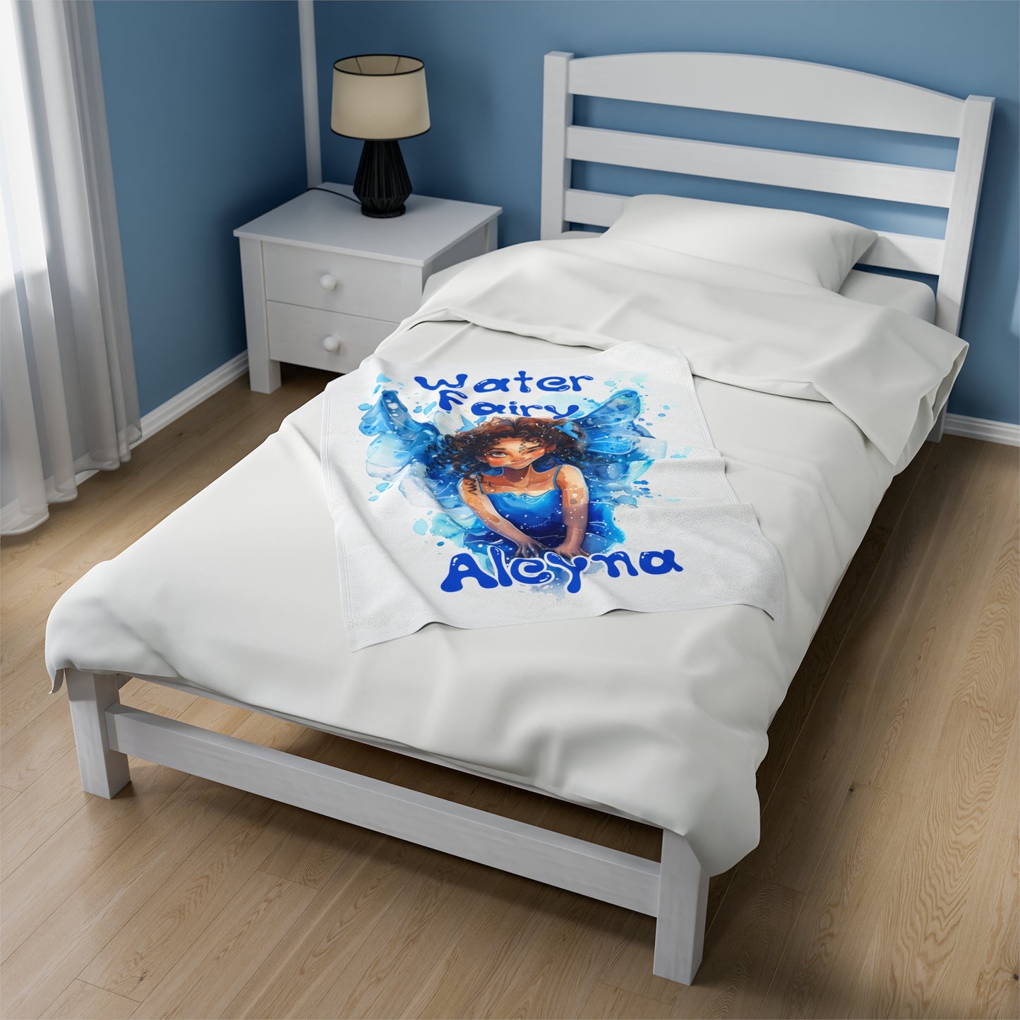 Personalized, Velveteen Microfiber, Water Fairy Blanket for Our Brown Skinned Beauties