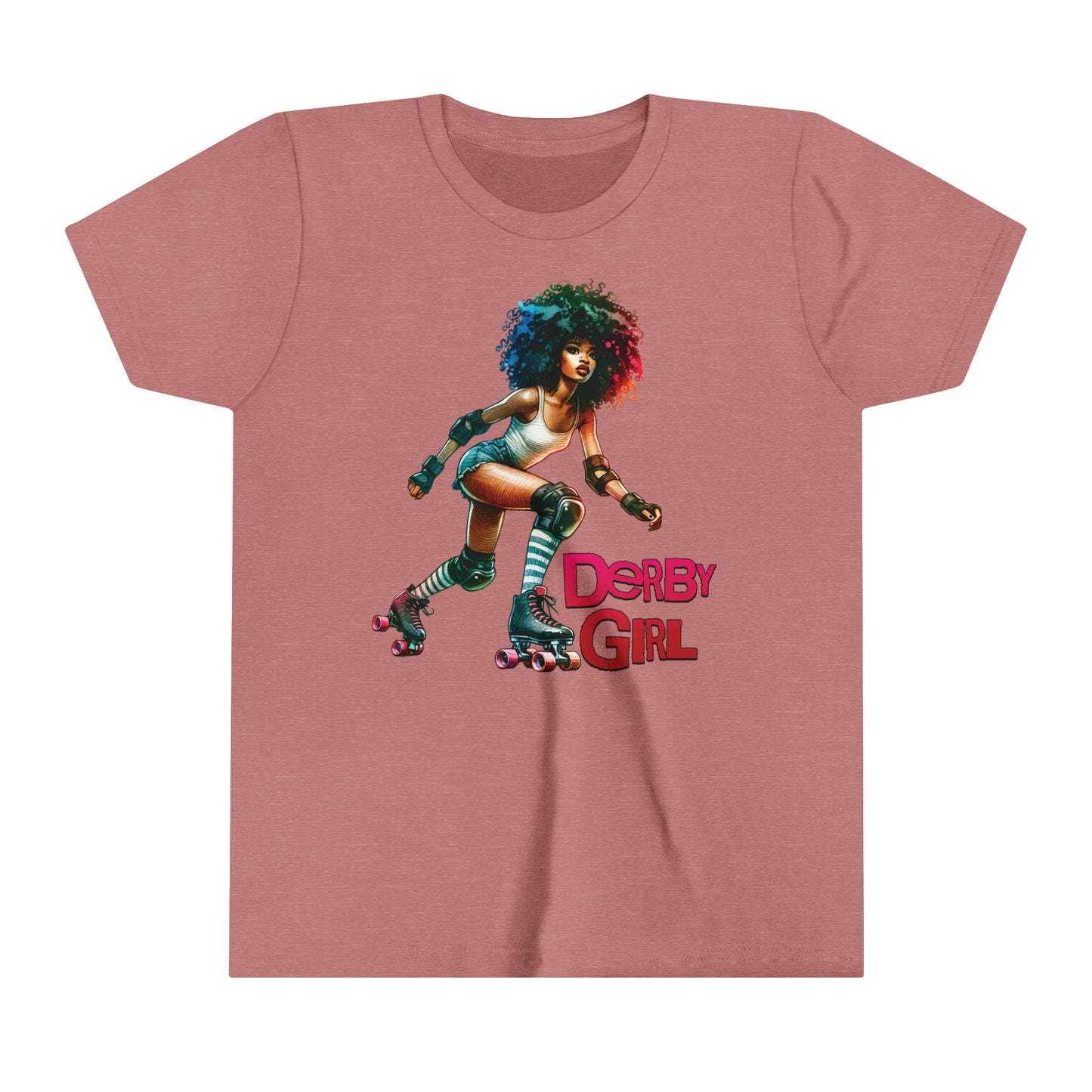 Vibrant, Bold, Derby Girl Graphic T-Shirt for Kids