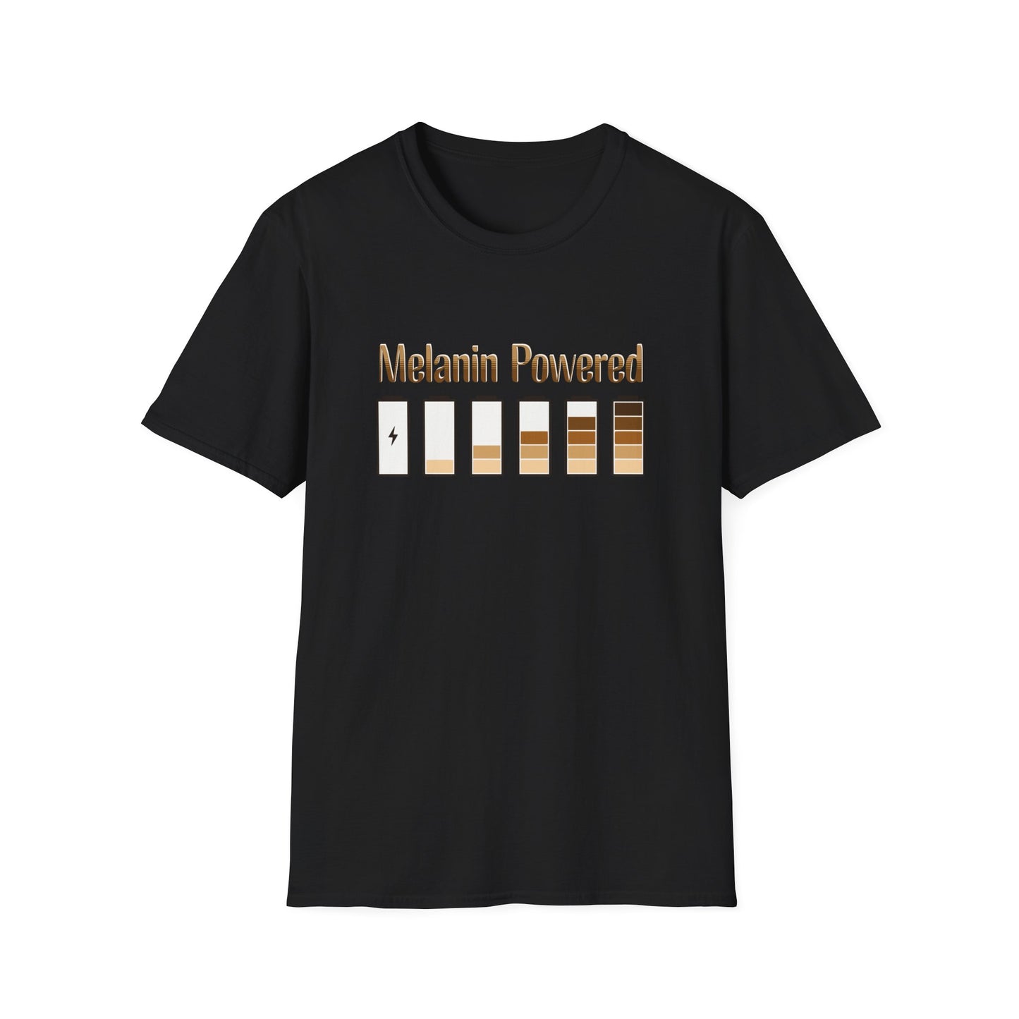 Graphic T-Shirt Showing the Power of Melanin for Black Women