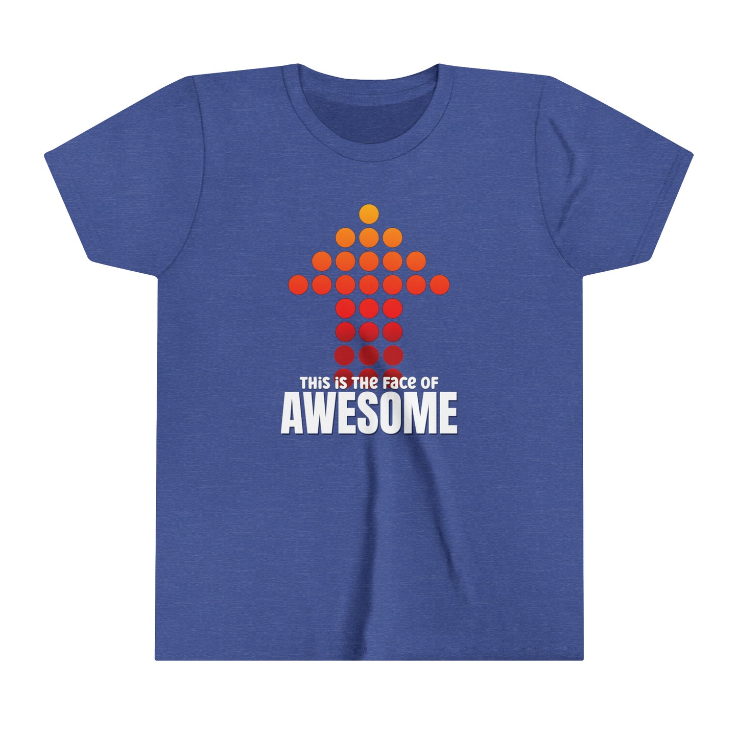 This is the Face of Awesome, Positive Affirmation Graphic T-Shirt for Kids