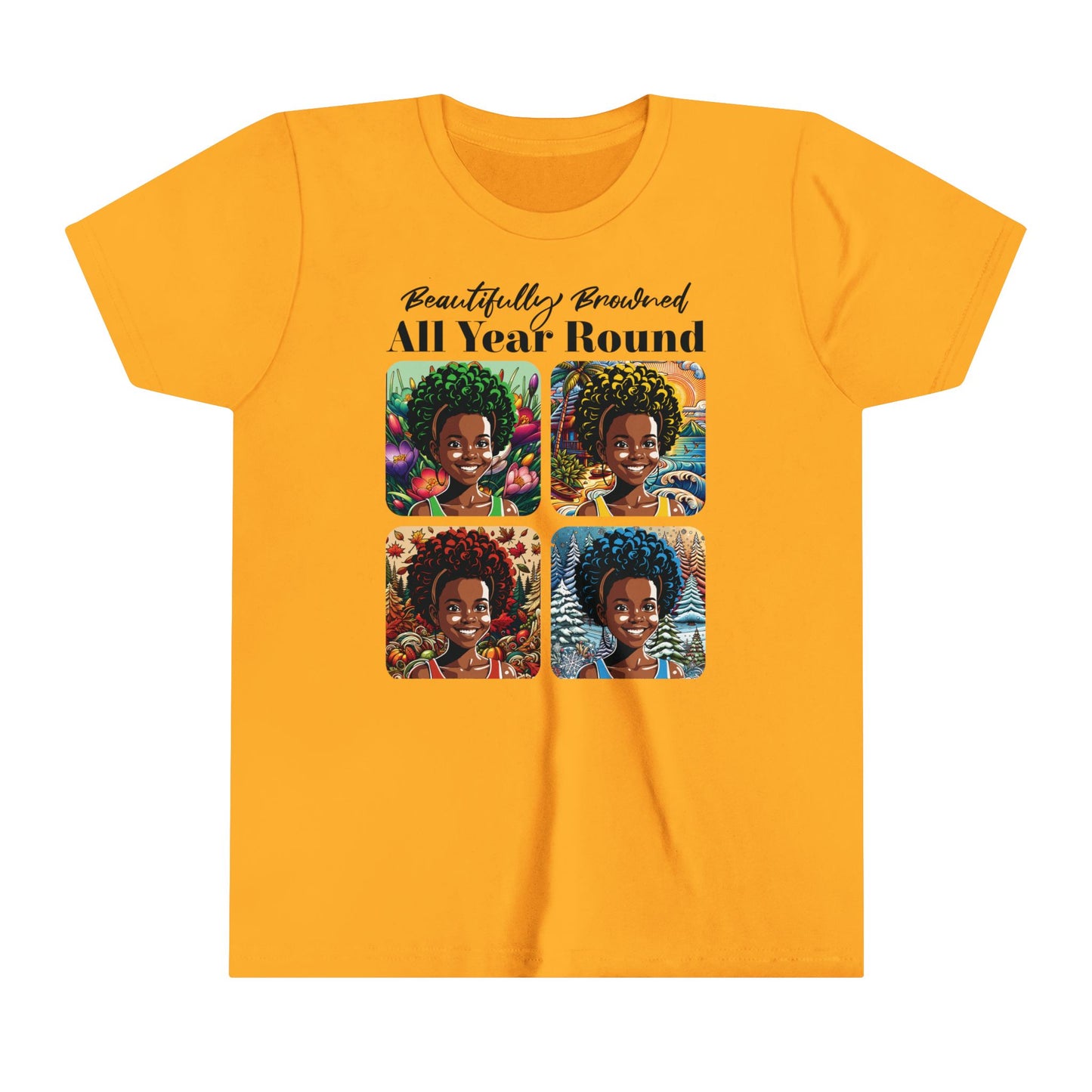 Kids Summer T-Shirt. Beautifully Browned All Year Round