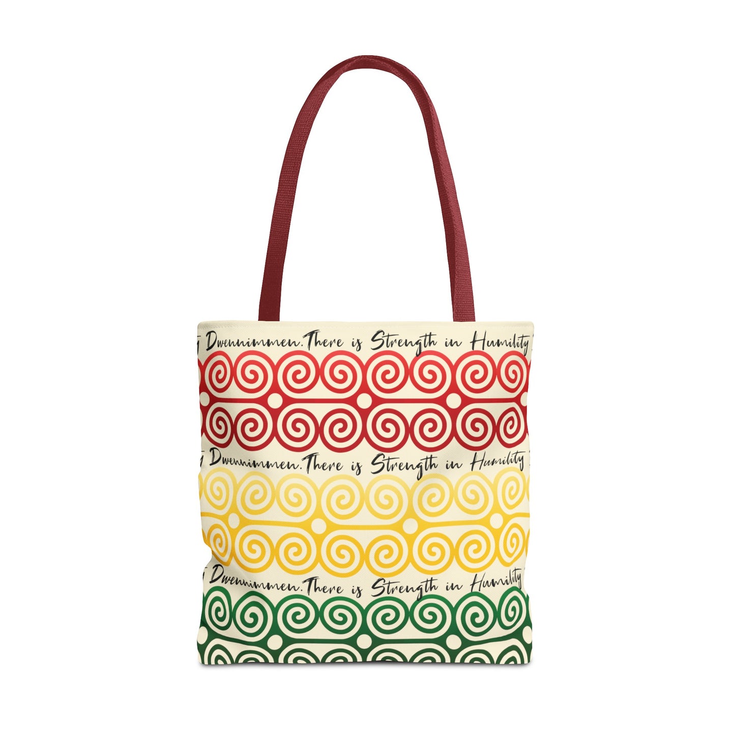 Afrocentric Tote Bag with the African symbol for Humility and Strength