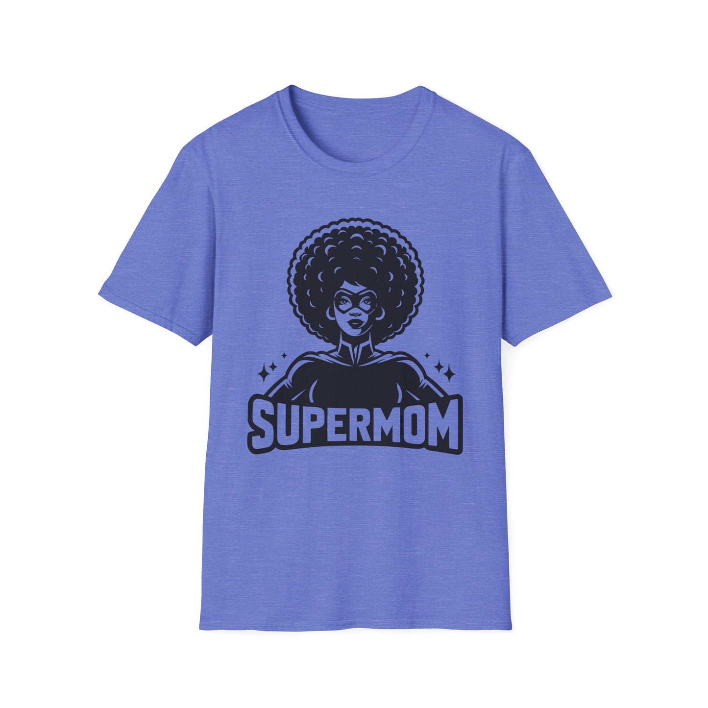 Bold Graphic T-shirt of Strong Black Supermom. Positive, Powerful Tee.