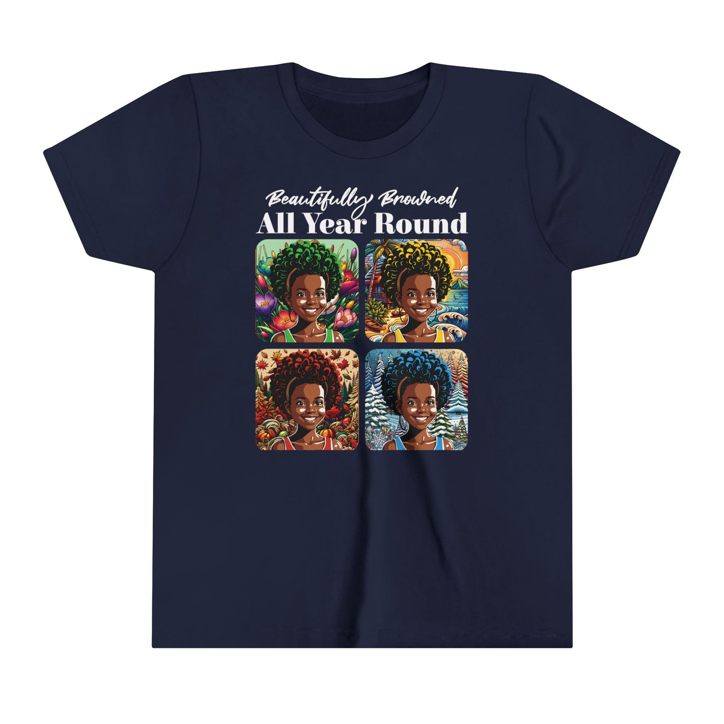 Kids Summer T-Shirt. Beautifully Browned All Year Round
