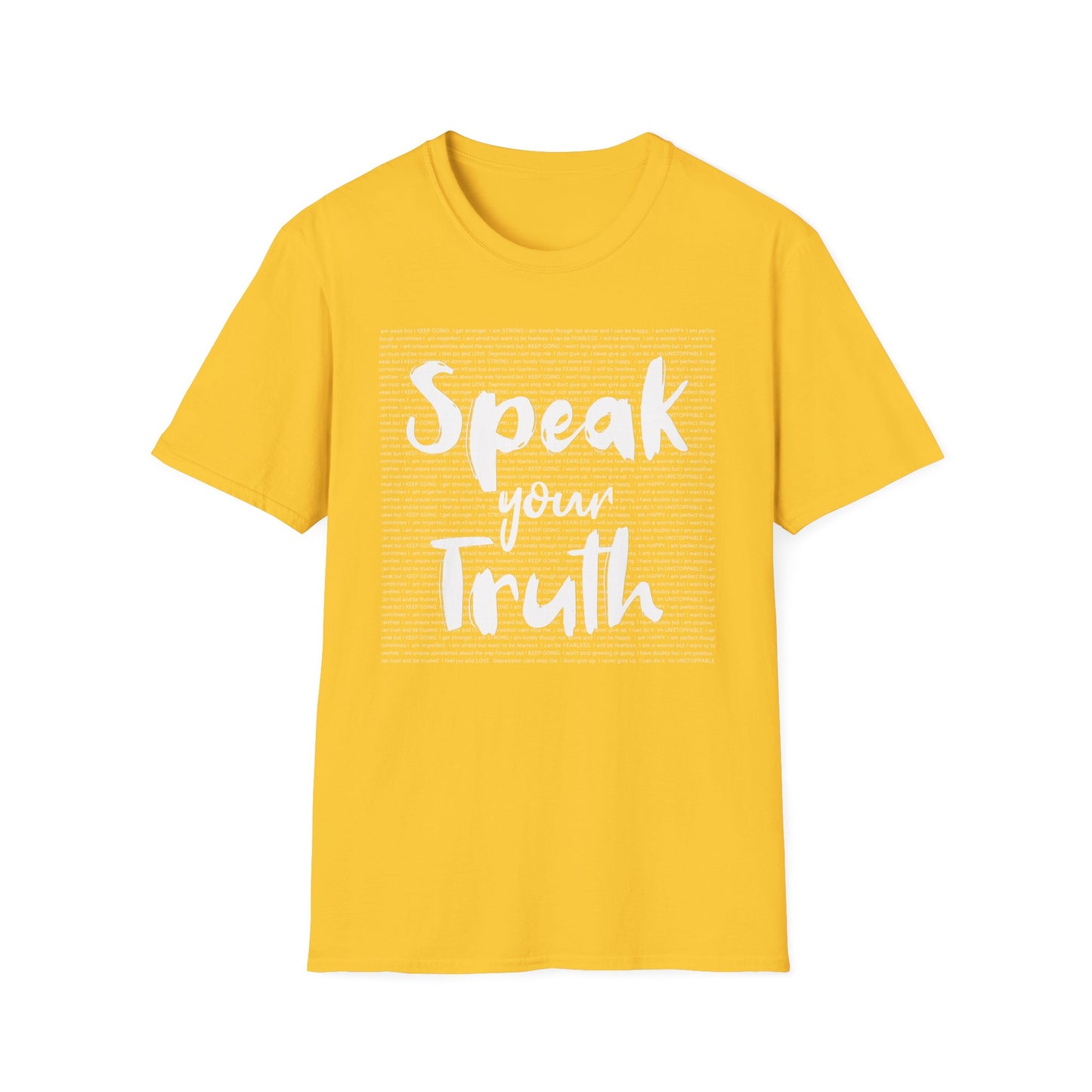 Speak Your Truth T-shirt. Positive Powerful Words for Self Empowerment