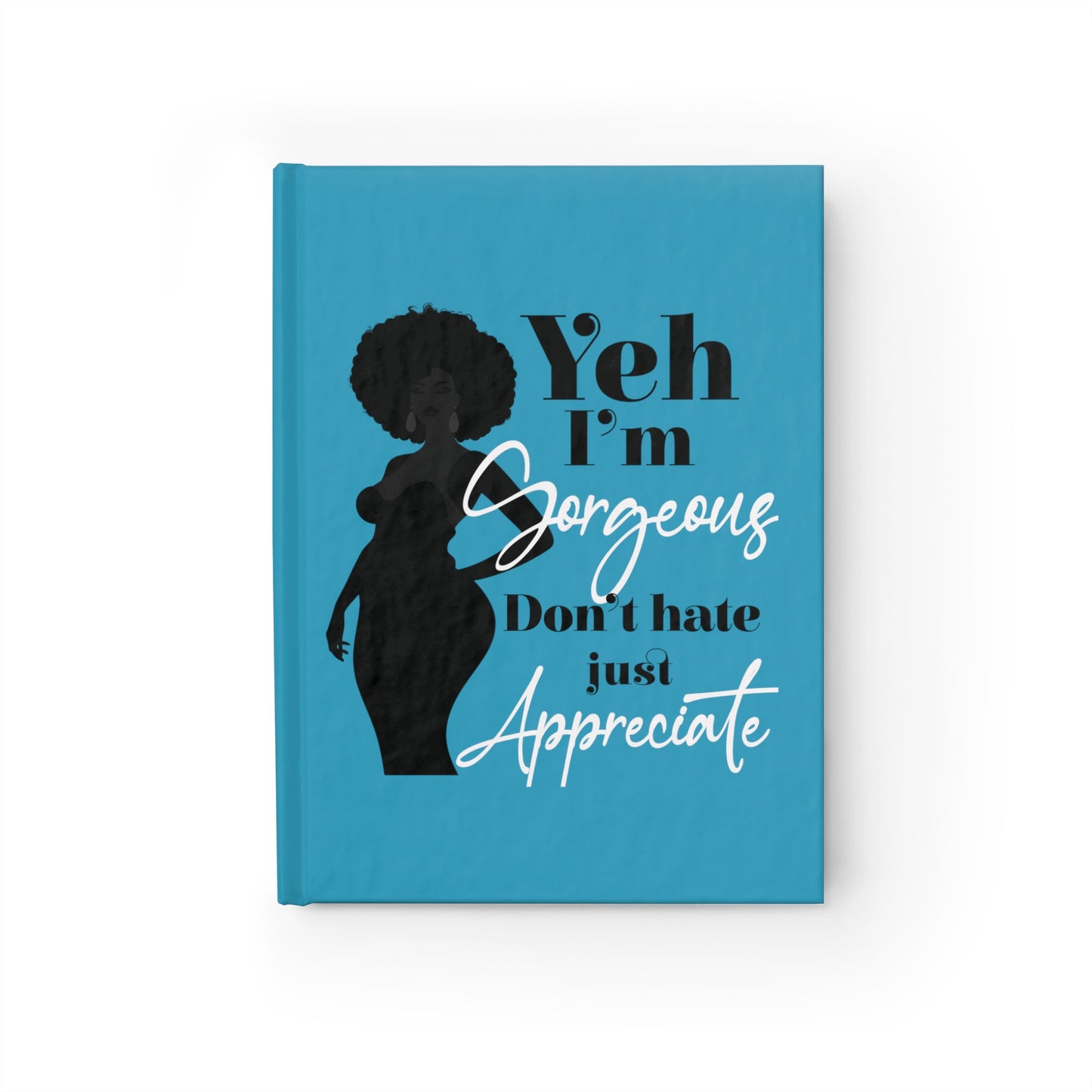Hardcover Notebook with Positive Affirmations for Curvaceous Women of Color