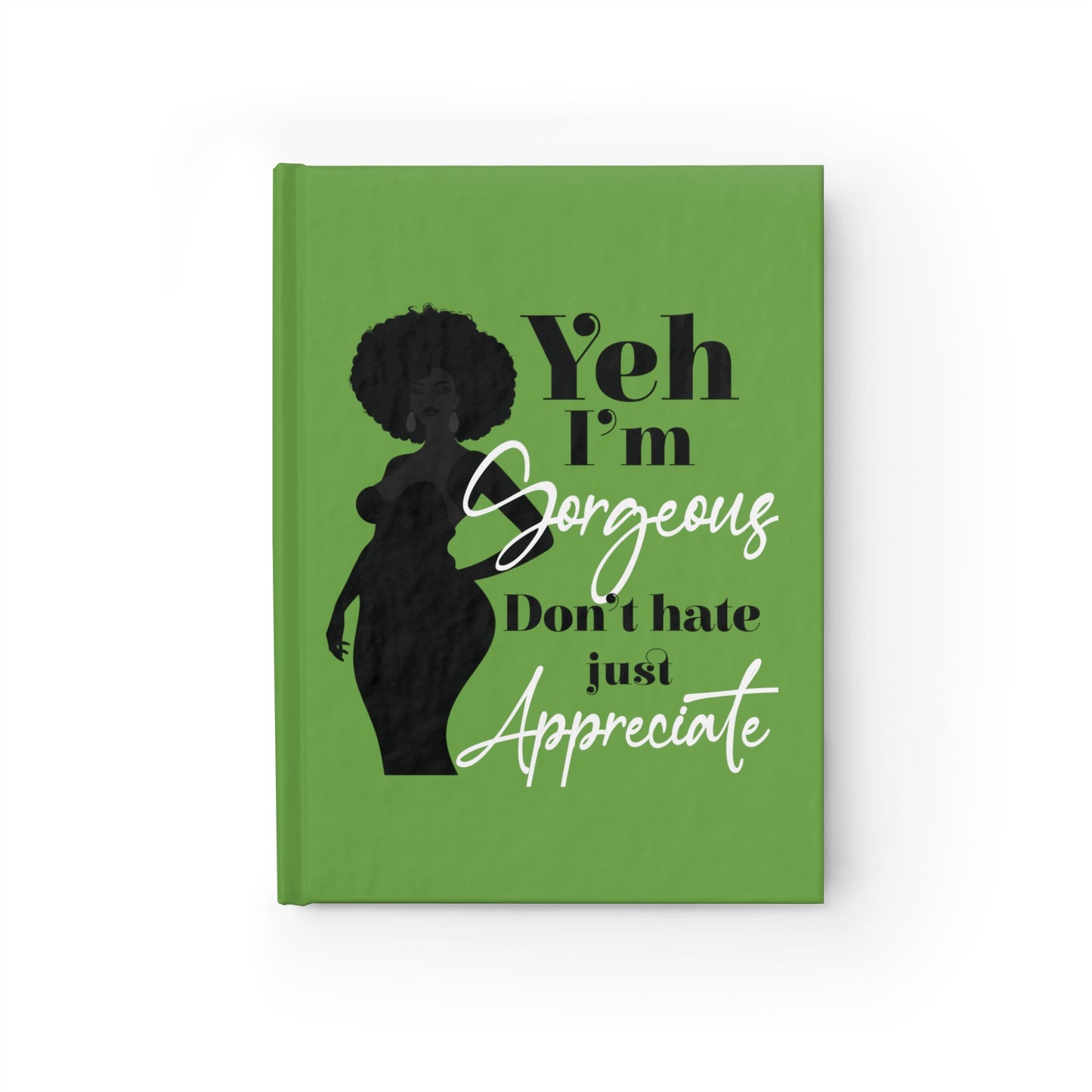 Hardcover Notebook with Positive Affirmations for Curvaceous Women of Color