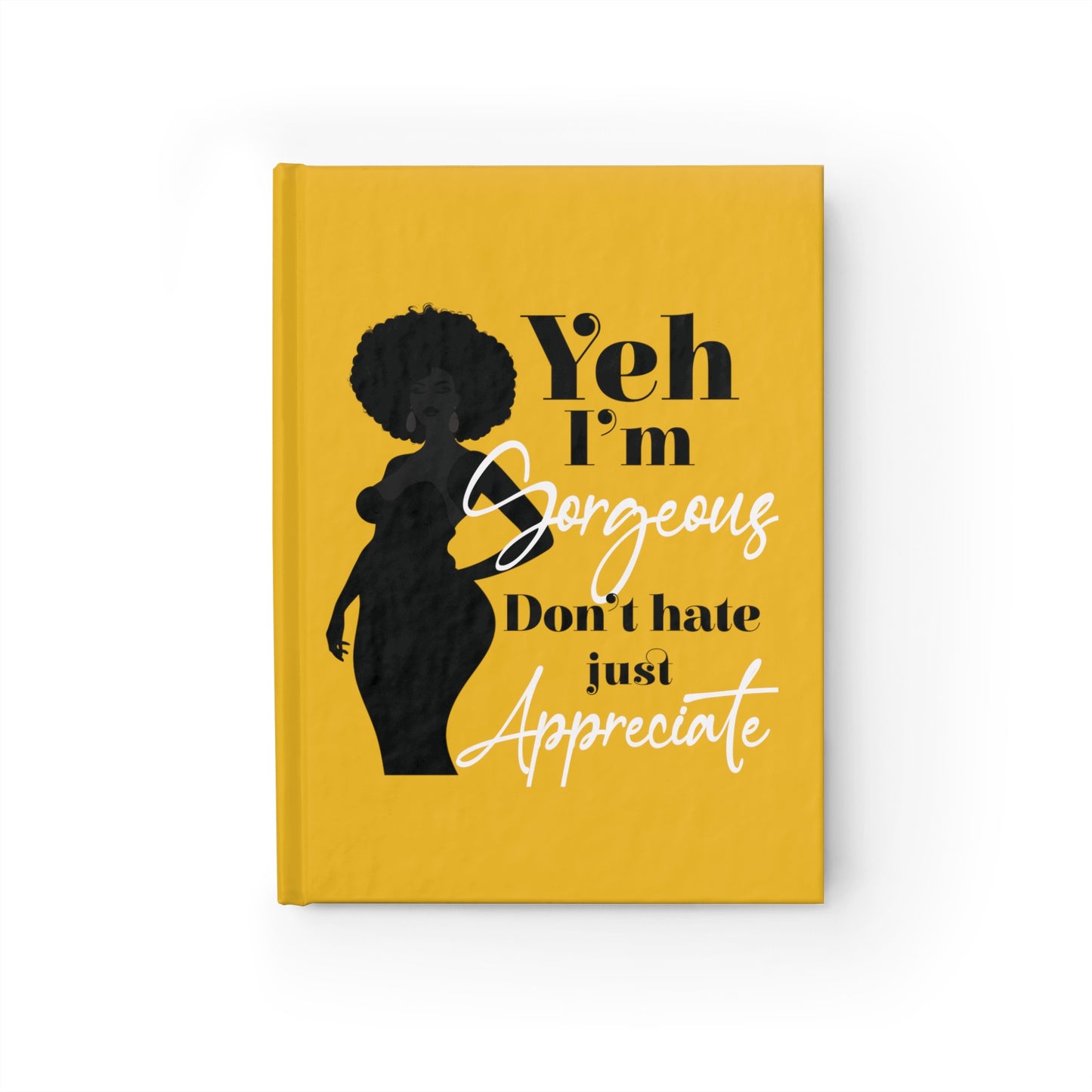 Hardcover Notebook with Positive Affirmations for Curvaceous Women of Color