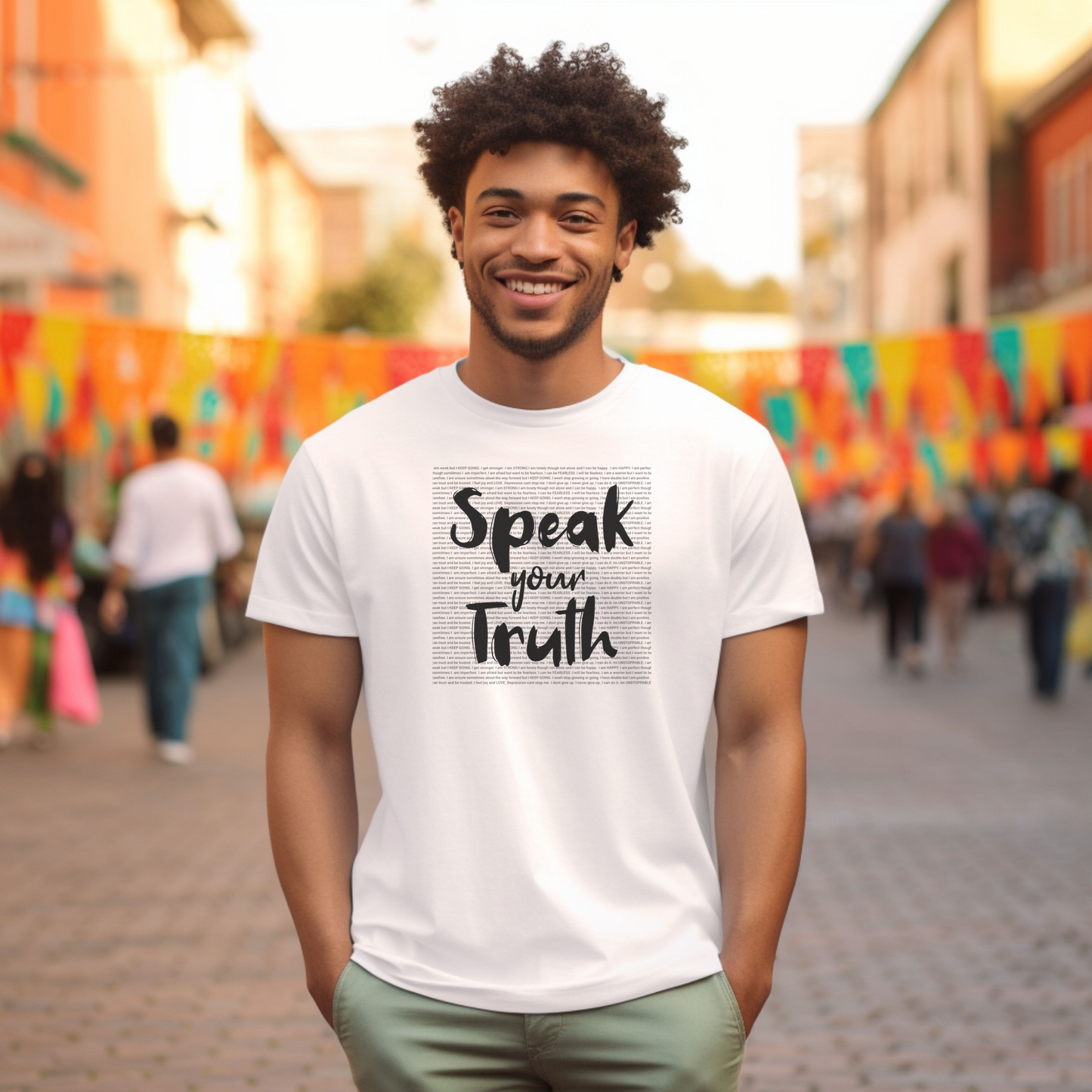Speak Your Truth T-shirt. Positive Powerful Words for Self Empowerment