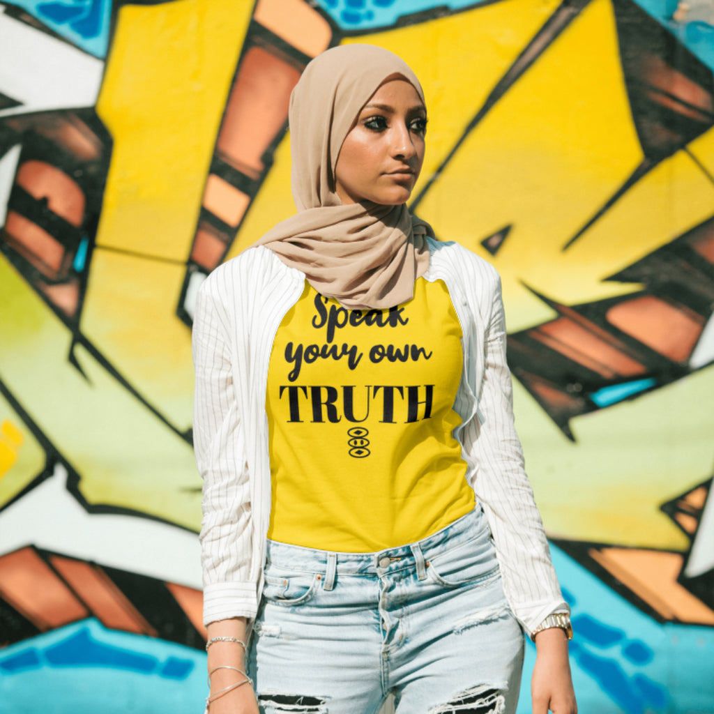 Speak Your Own Truth, Minimal Text, Afrocentric,Inspirational T-shirt.