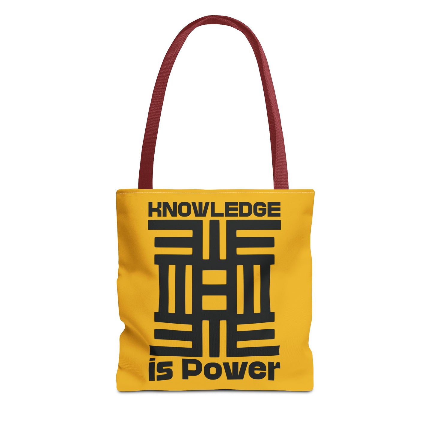 Afrocentric tote bag with the African symbol for Intelligence. Celebrate your African roots.