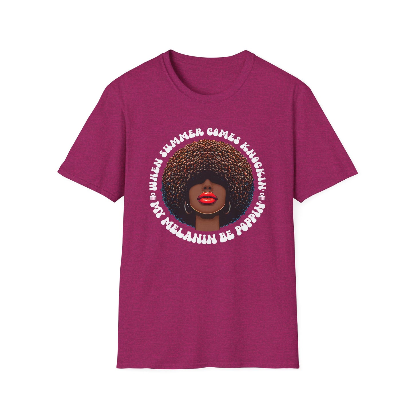 Summer Graphic T-Shirt for Women Poppin’ that Melanin