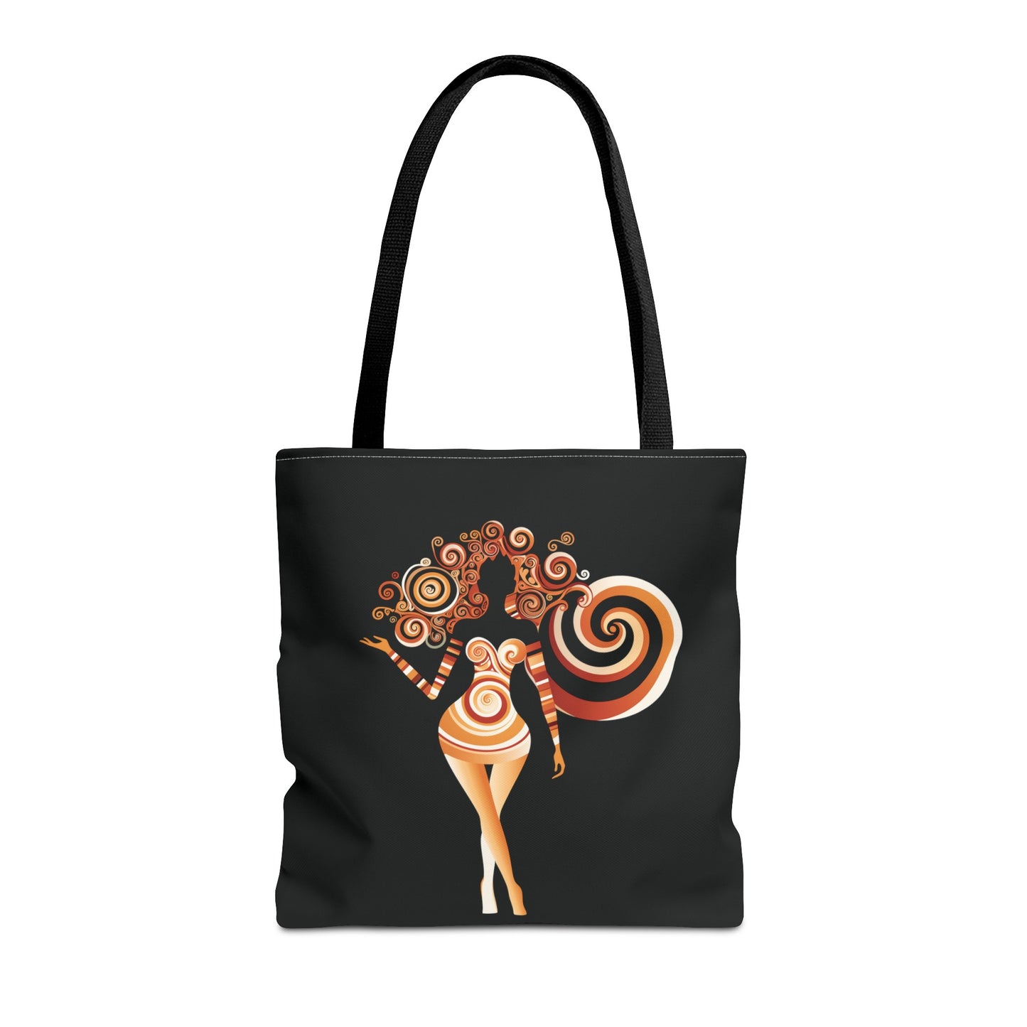 Cool Graphic Tote Bag with Artistic Design of a Curvaceous Black Woman