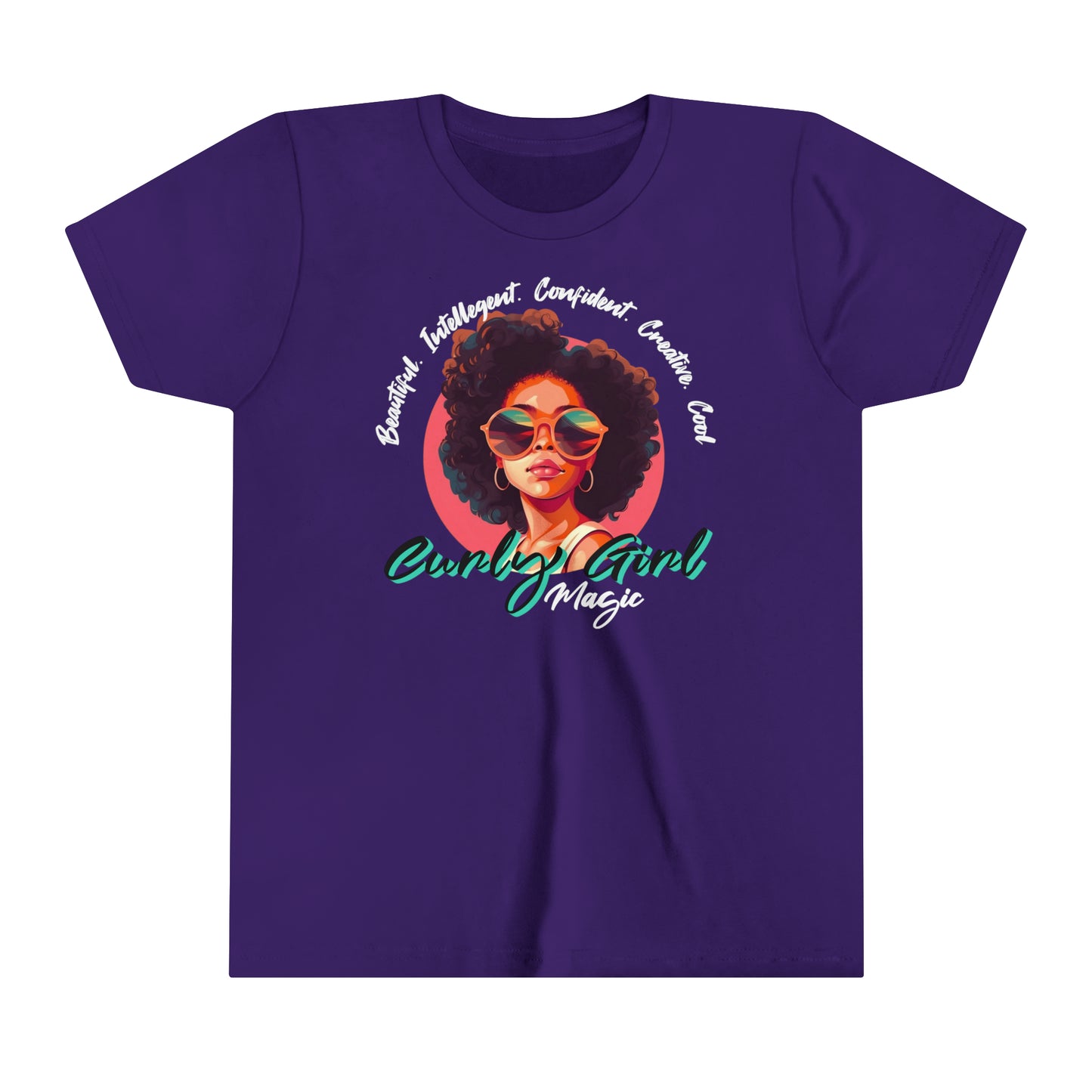 Curly Girls Magic Kids T-Shirt with Inspirational, Positive Affirmations