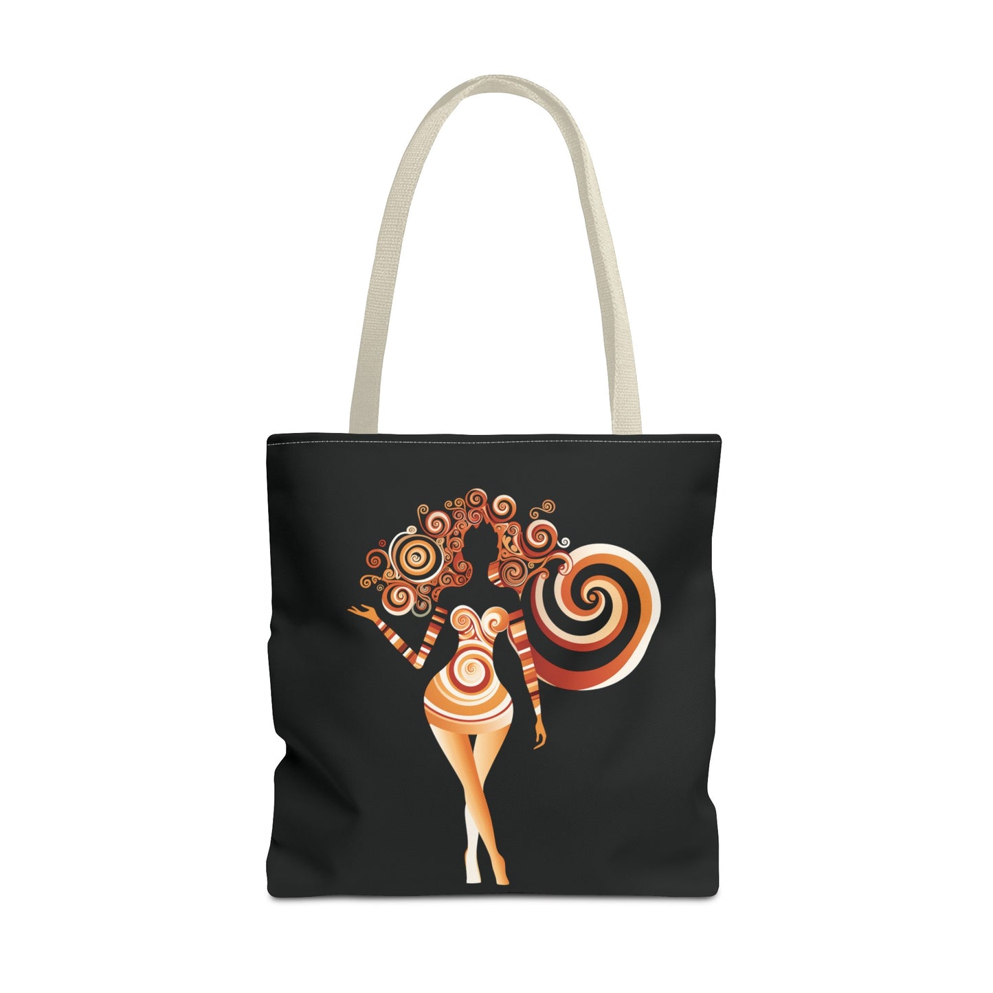 Cool Graphic Tote Bag with Artistic Design of a Curvaceous Black Woman