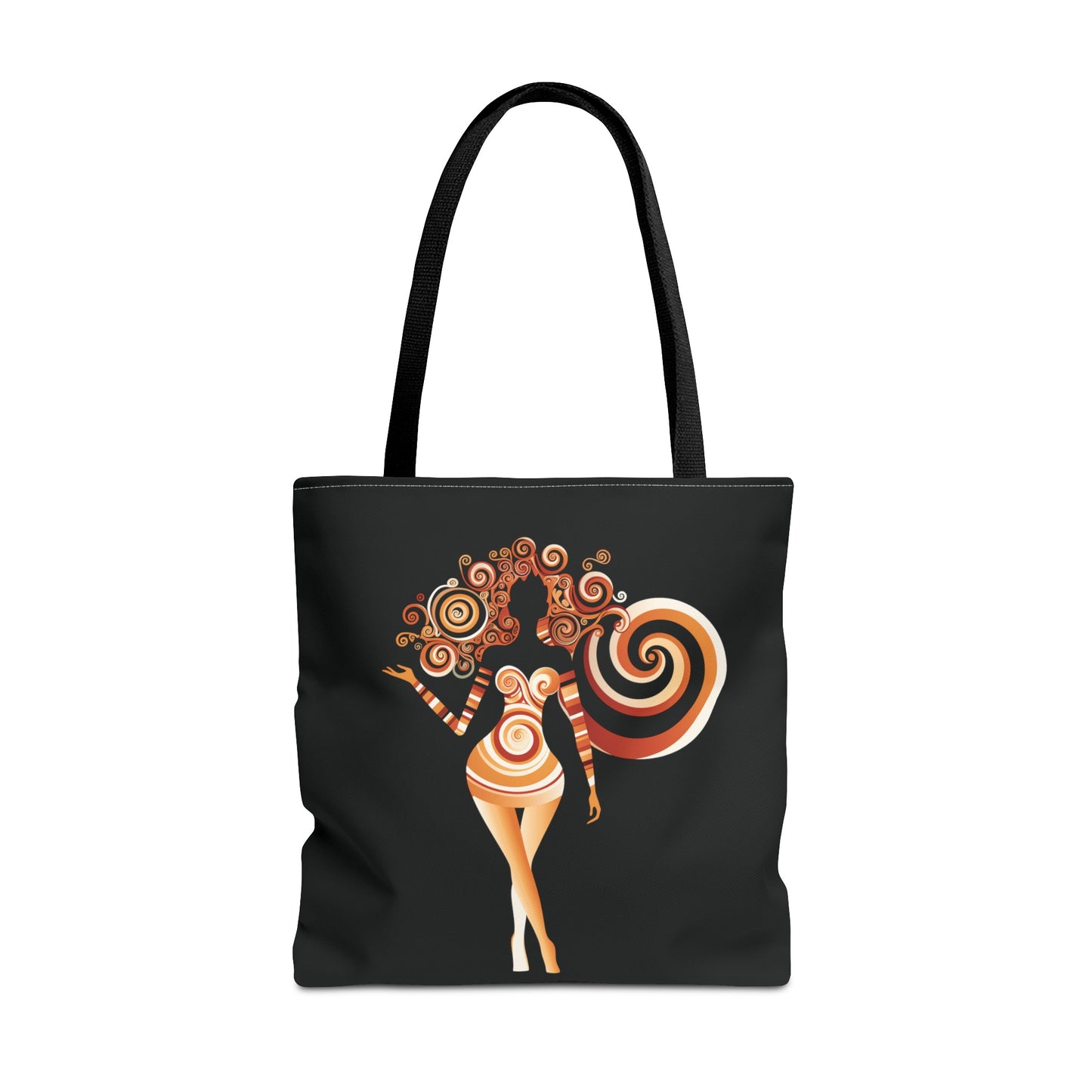 Cool Graphic Tote Bag with Artistic Design of a Curvaceous Black Woman