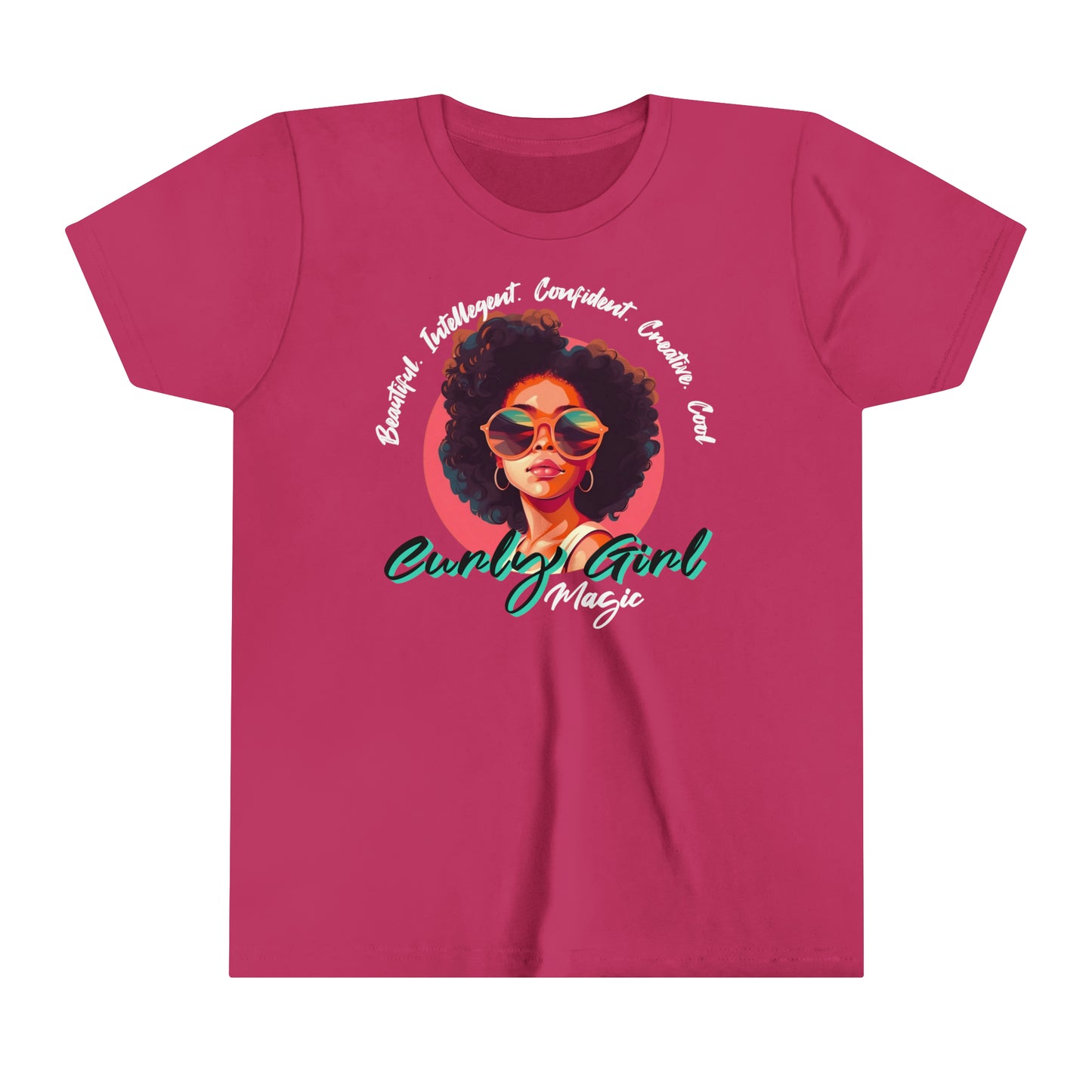 Curly Girls Magic Kids T-Shirt with Inspirational, Positive Affirmations