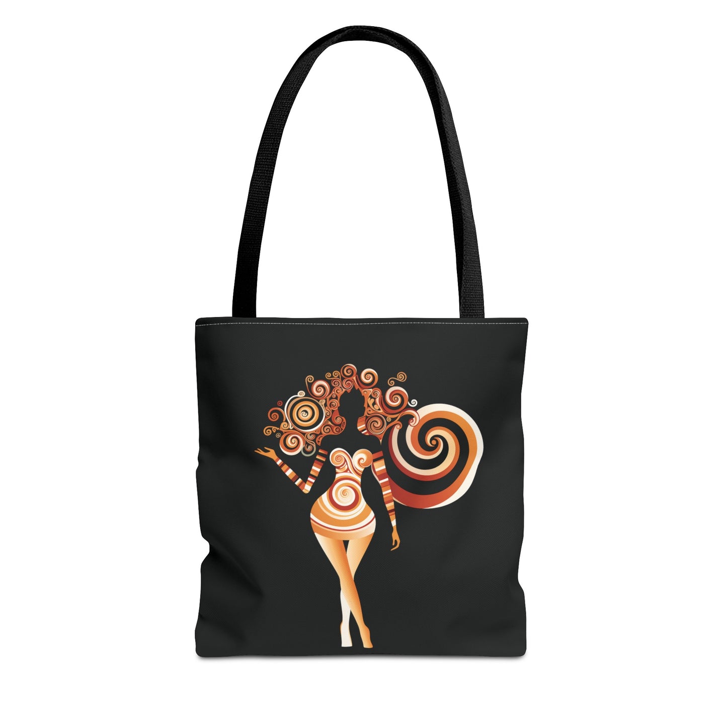 Cool Graphic Tote Bag with Artistic Design of a Curvaceous Black Woman