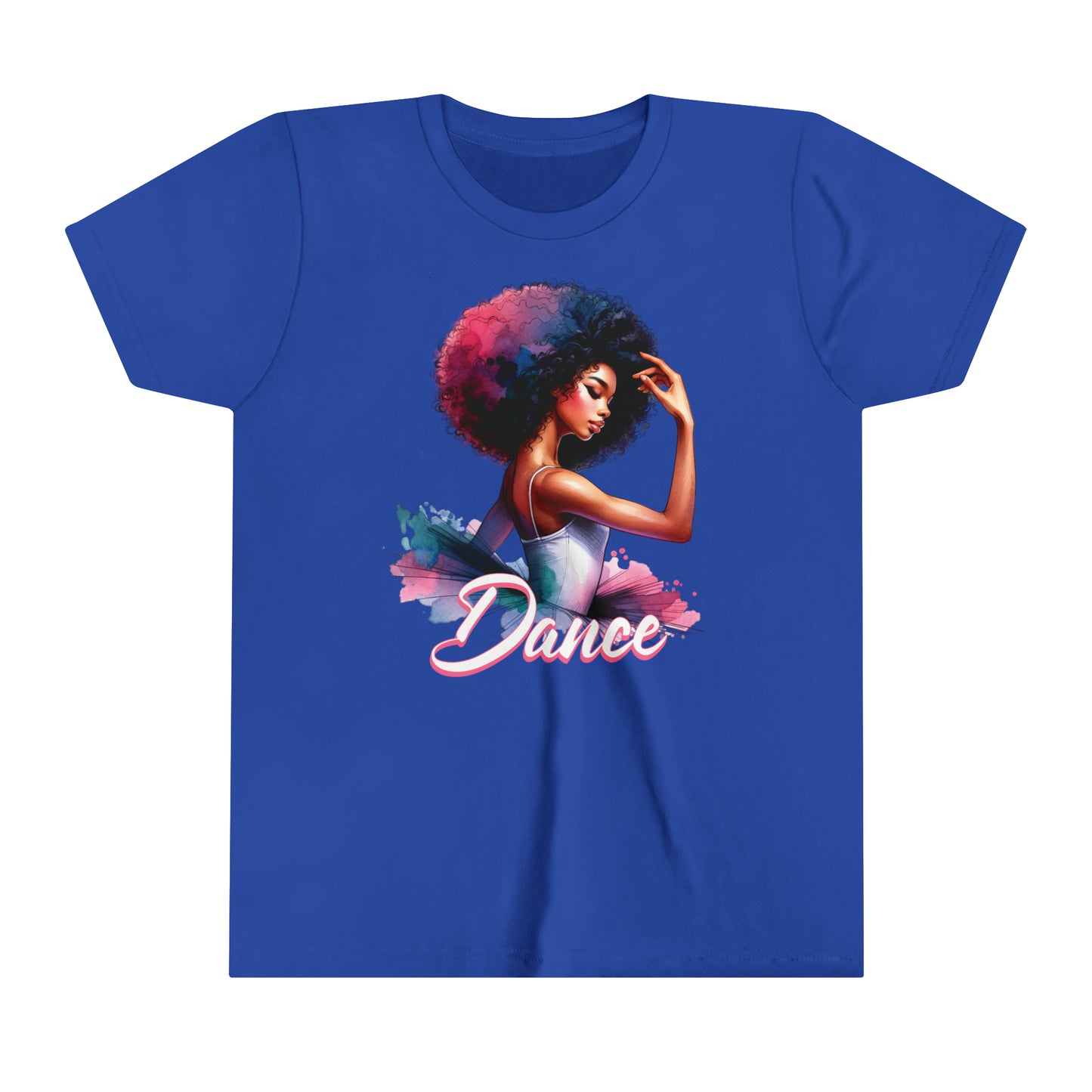 Beautiful Dancing Ballerina with Afro, T-Shirt for Kids