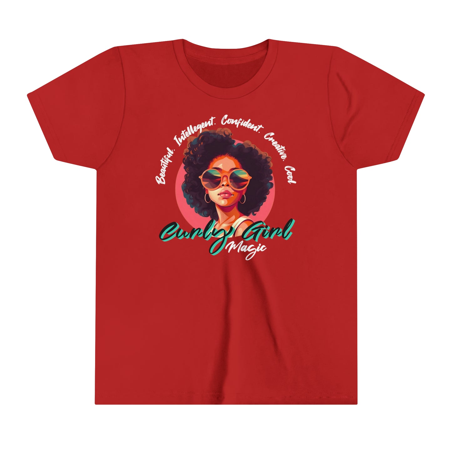 Curly Girls Magic Kids T-Shirt with Inspirational, Positive Affirmations