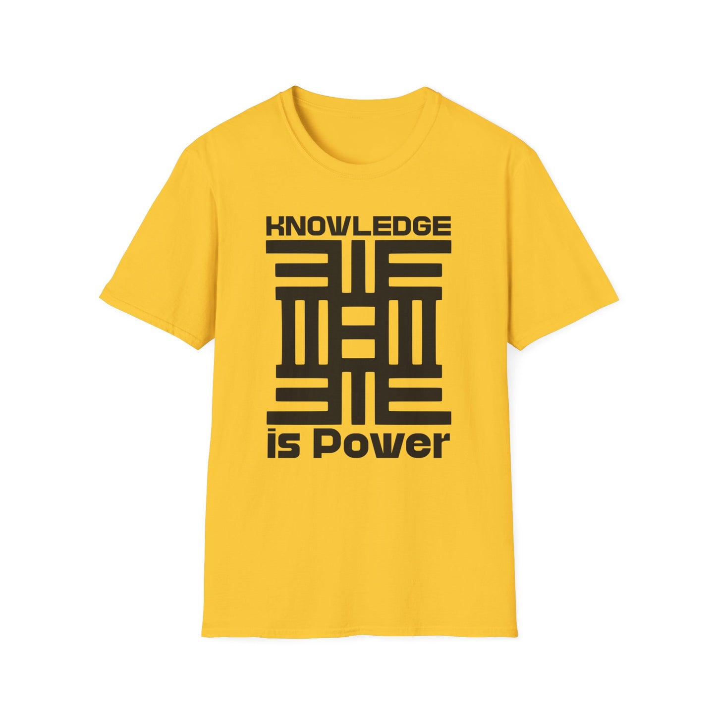 Knowledge is Power! Adinkra Symbol T-Shirt. African Heritage