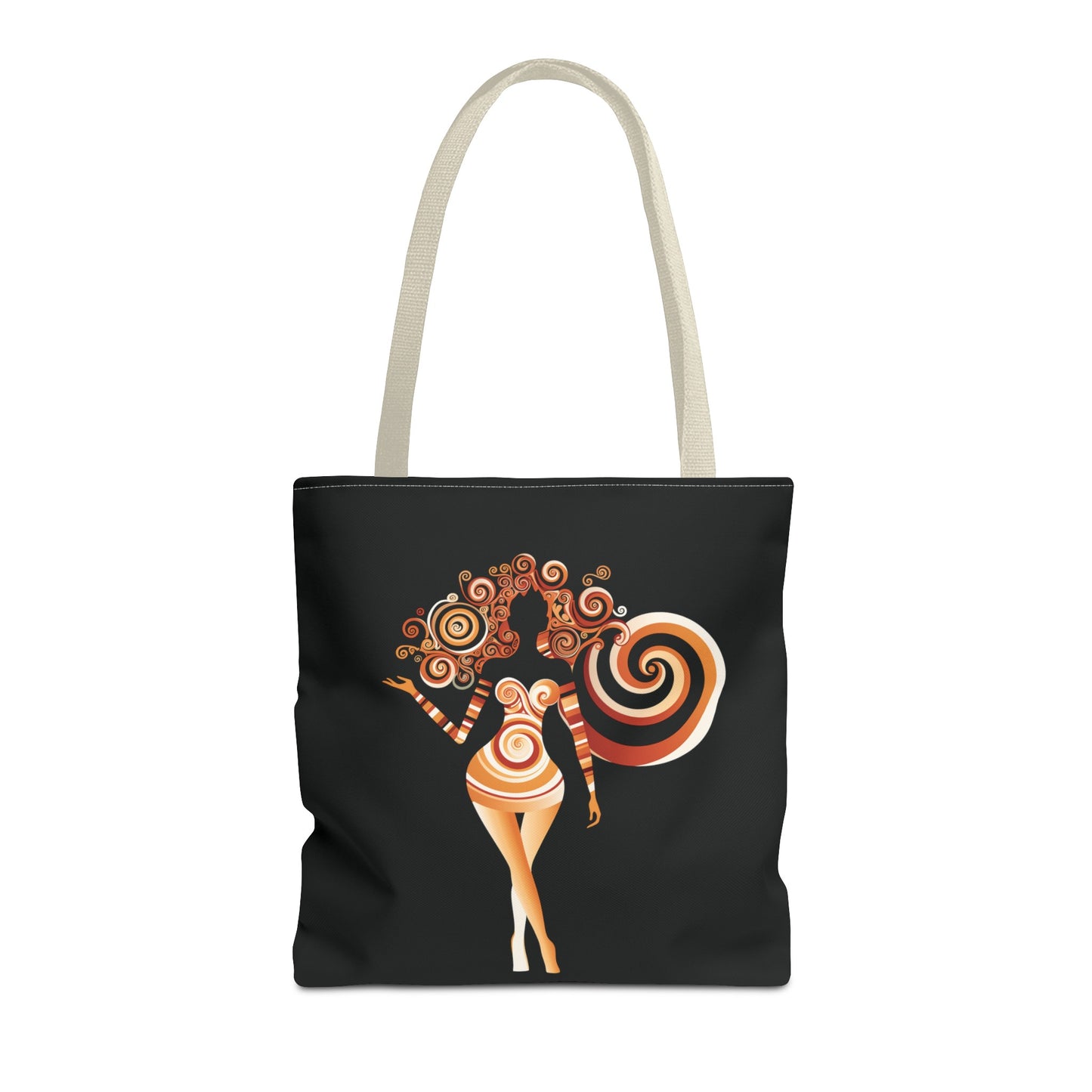 Cool Graphic Tote Bag with Artistic Design of a Curvaceous Black Woman