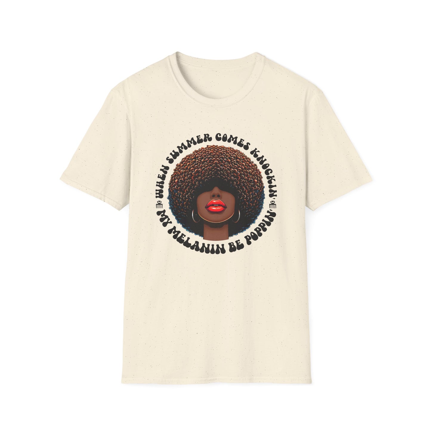 Summer Graphic T-Shirt for Women Poppin’ that Melanin