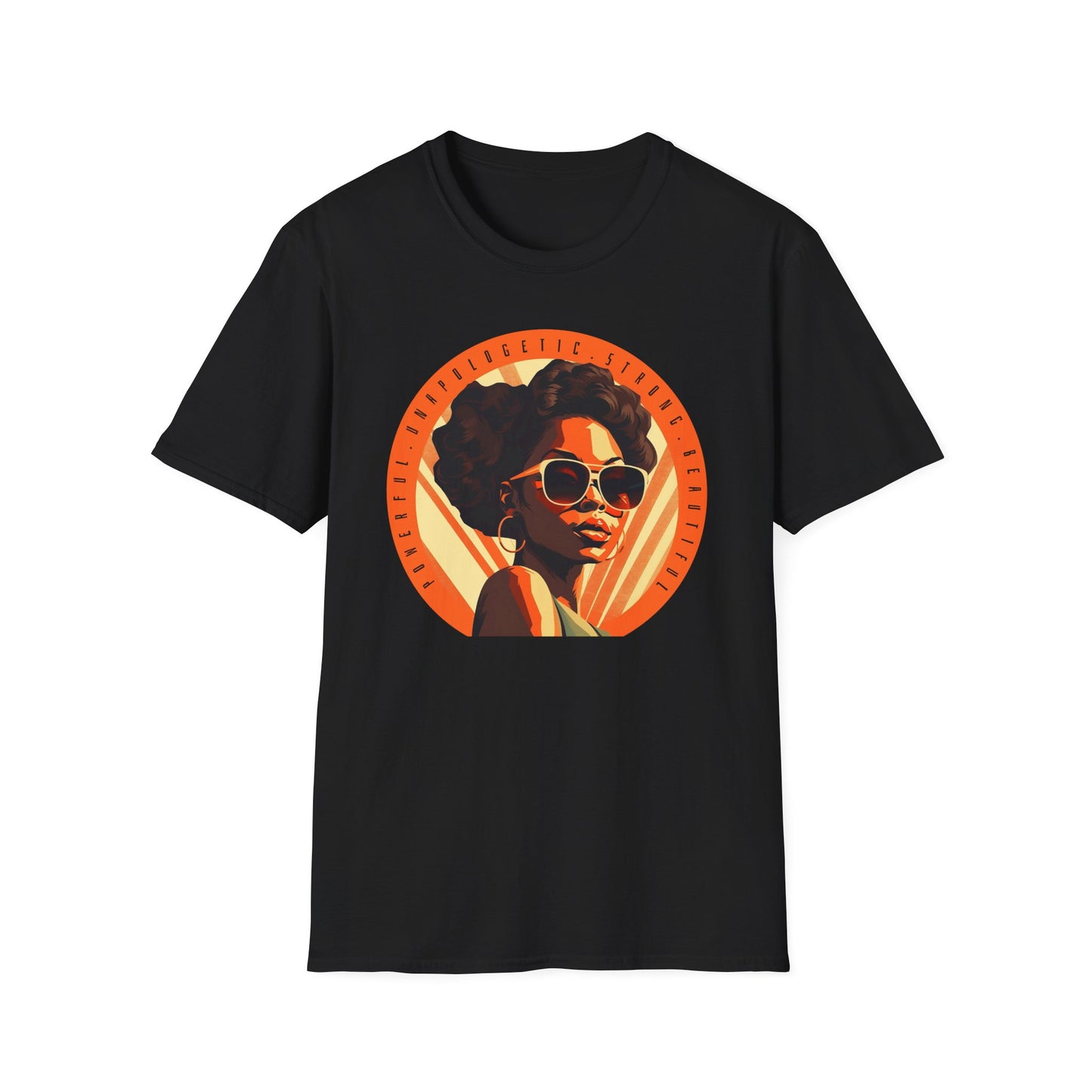 Retro Style, Positive Affirmations Graphic T-shirt for Black Women