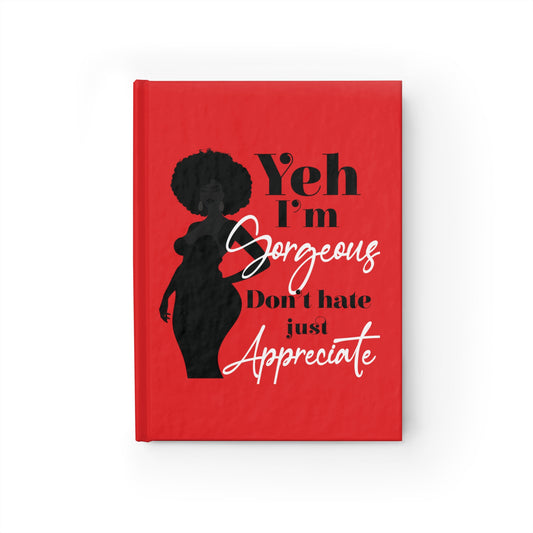 Hardcover Notebook with Positive Affirmations for Curvaceous Women of Color